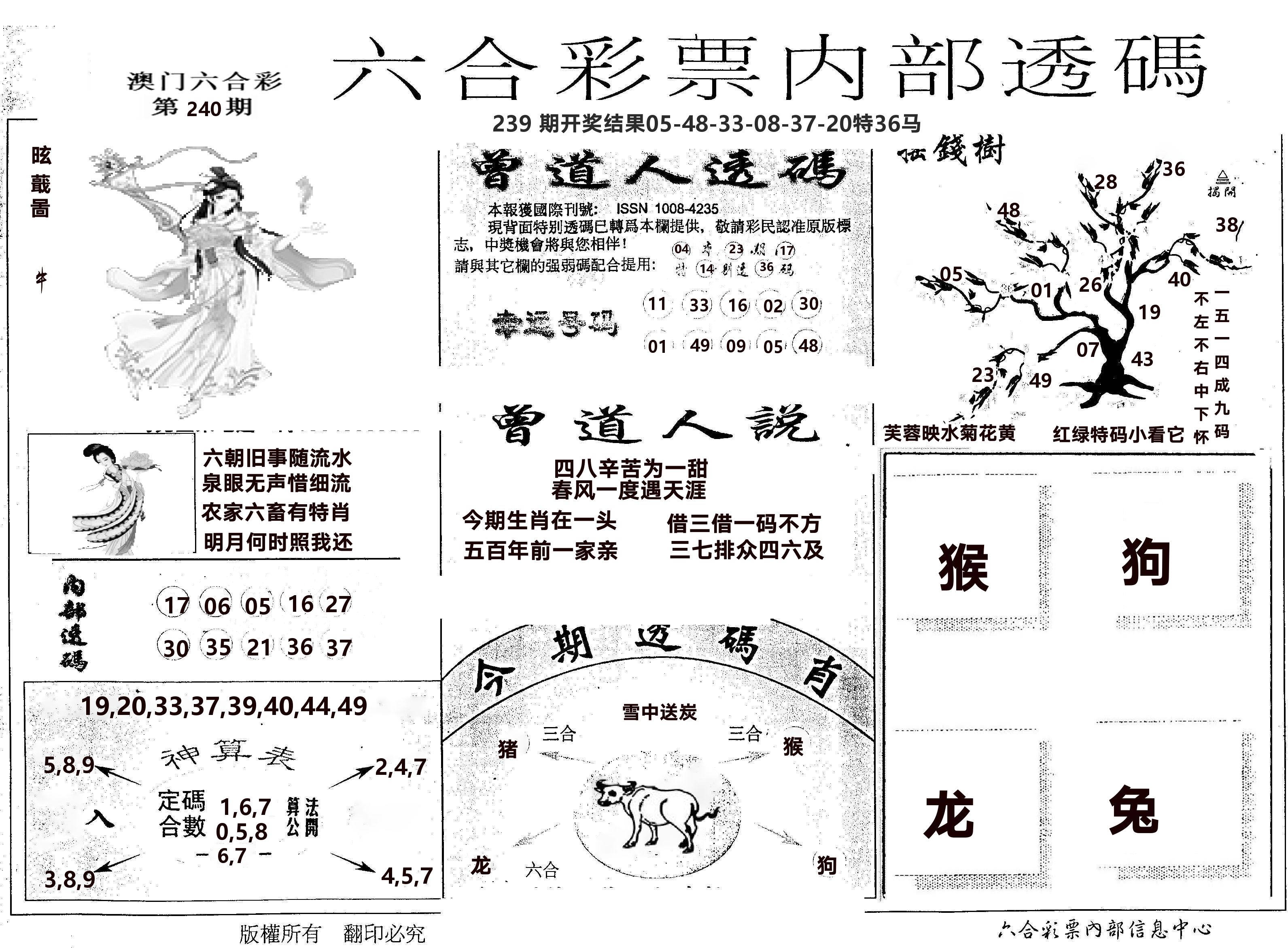内部透码(信封) 第240期
