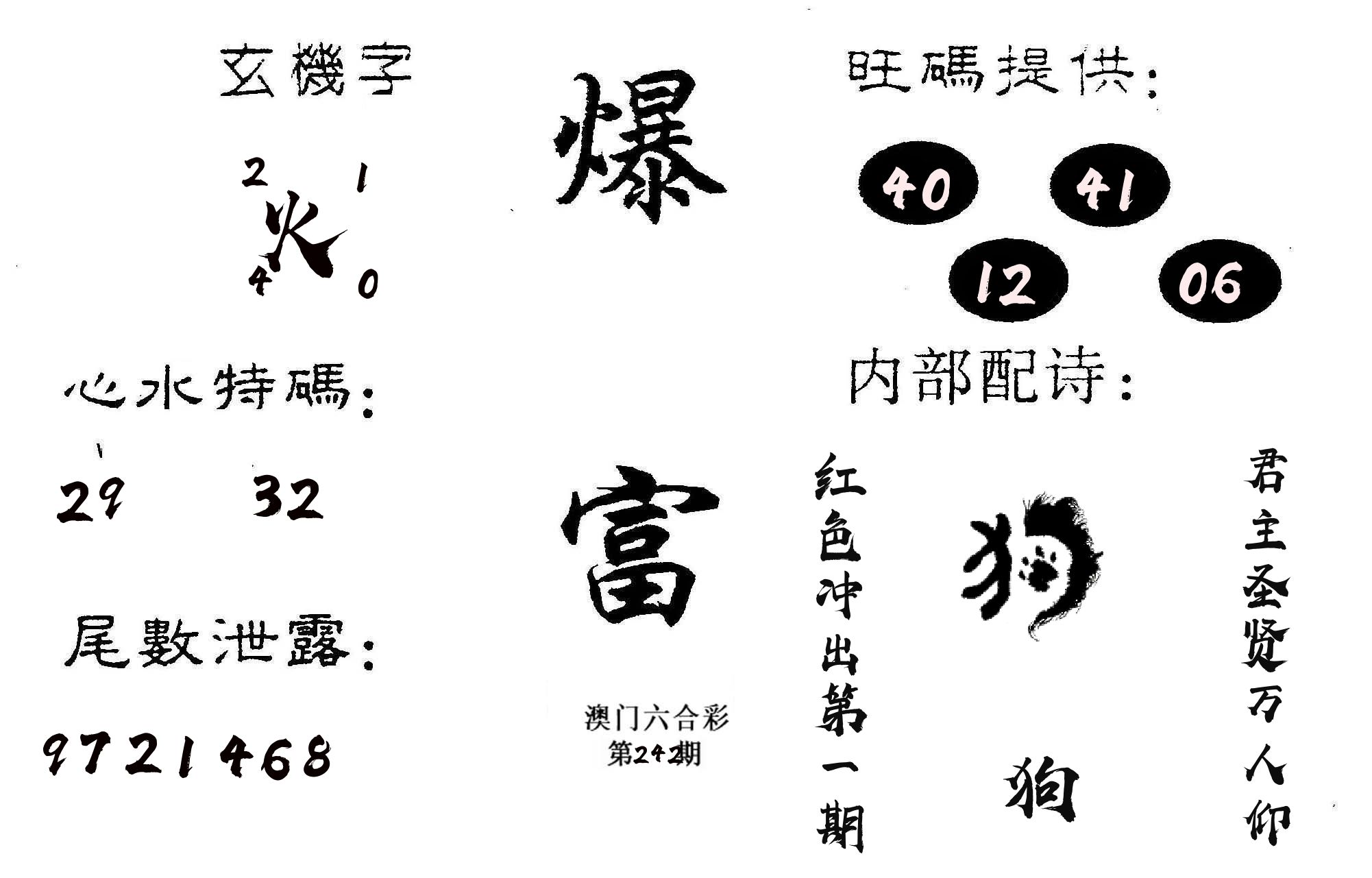 爆富 第242期