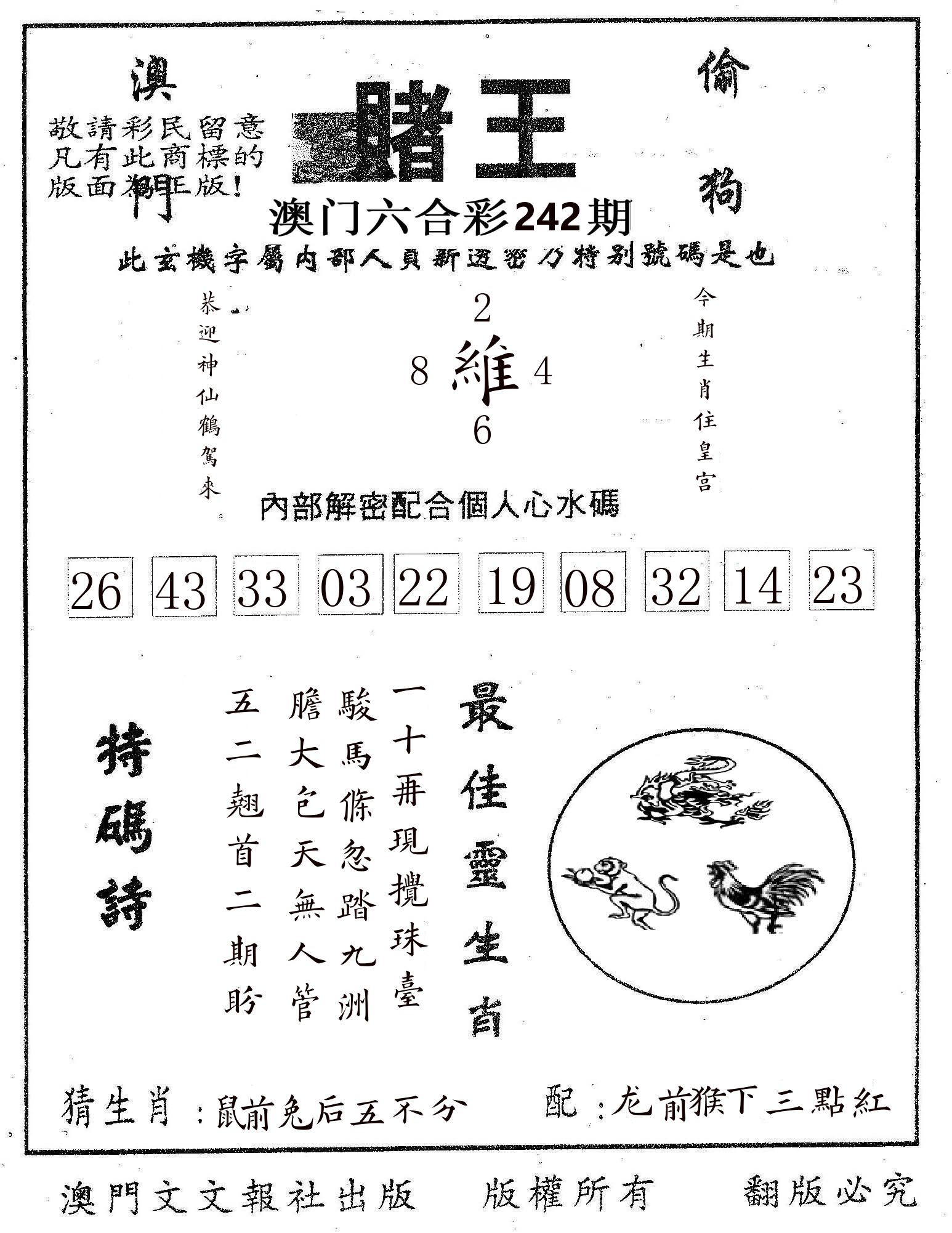 赌王 第242期