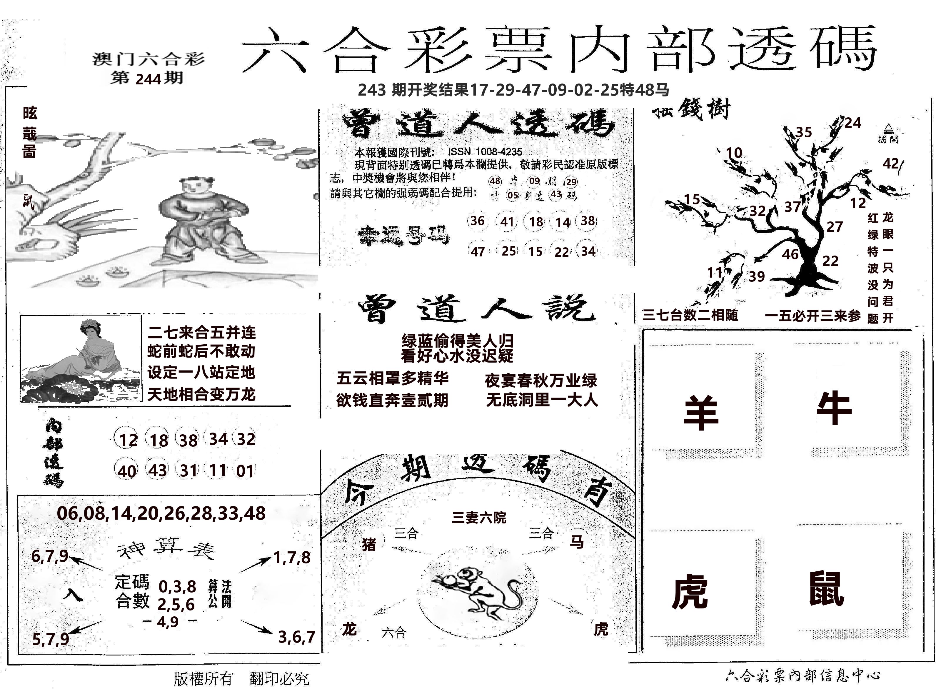 内部透码(信封) 第244期