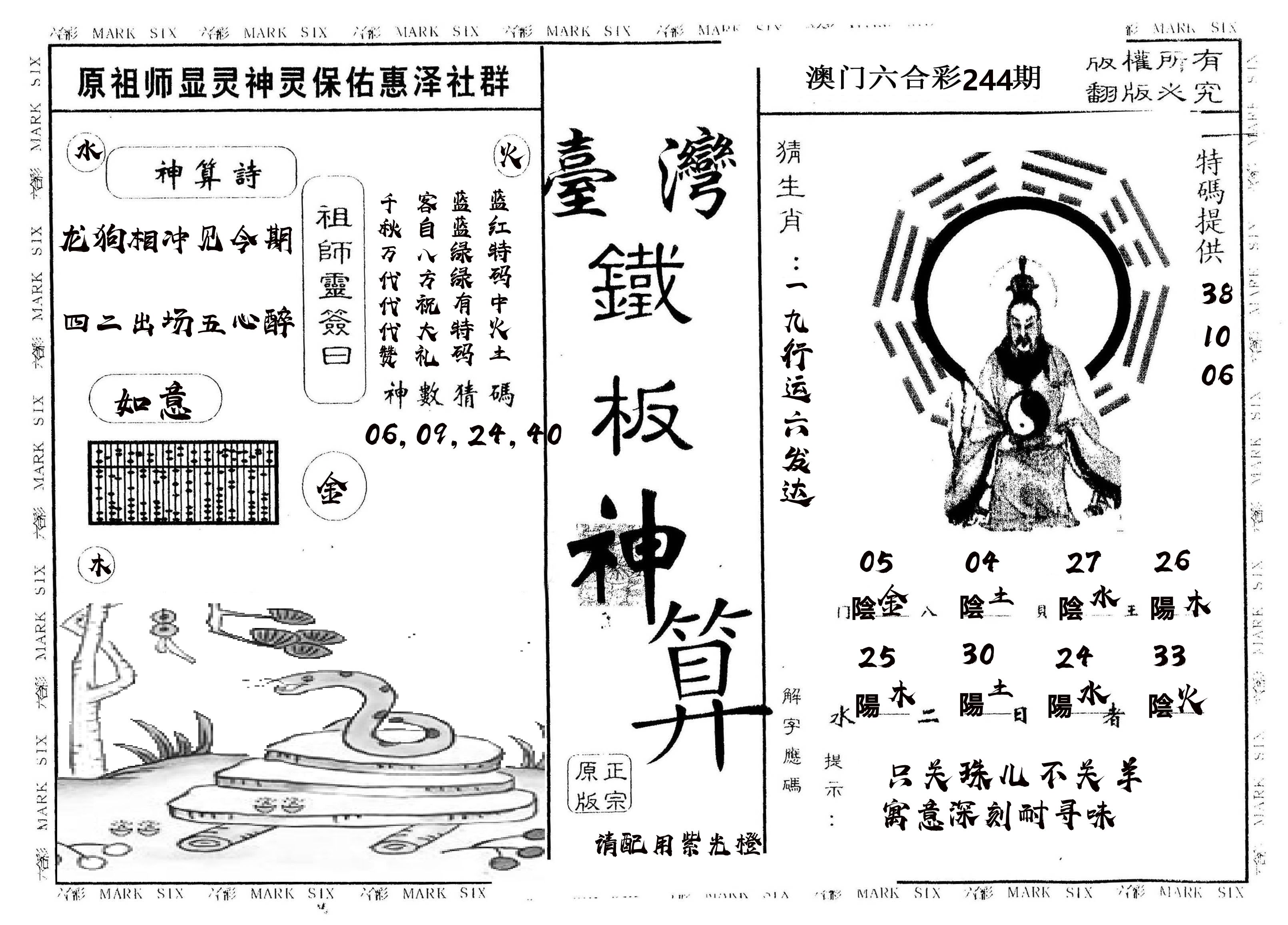 另版台湾铁板 第244期