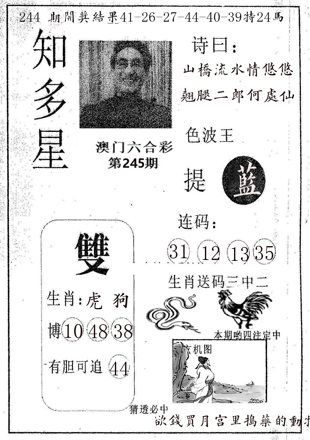 知多星 第245期
