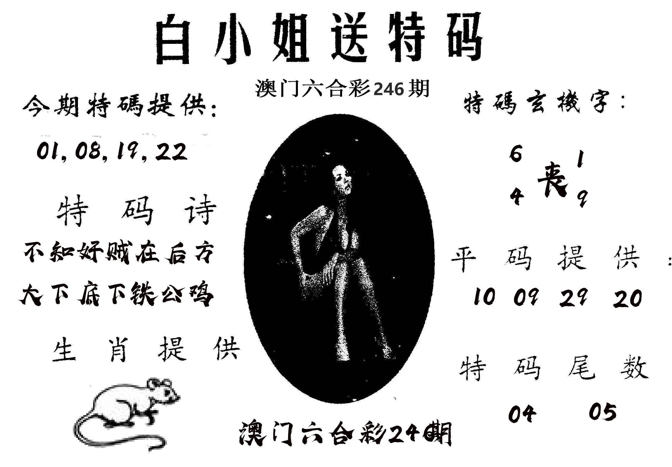 白姐送特 第246期