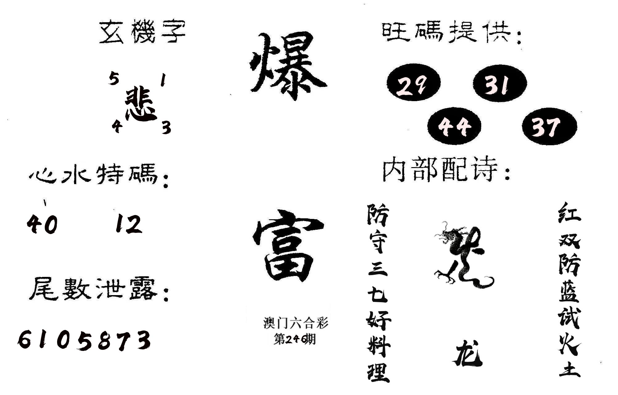 爆富 第246期