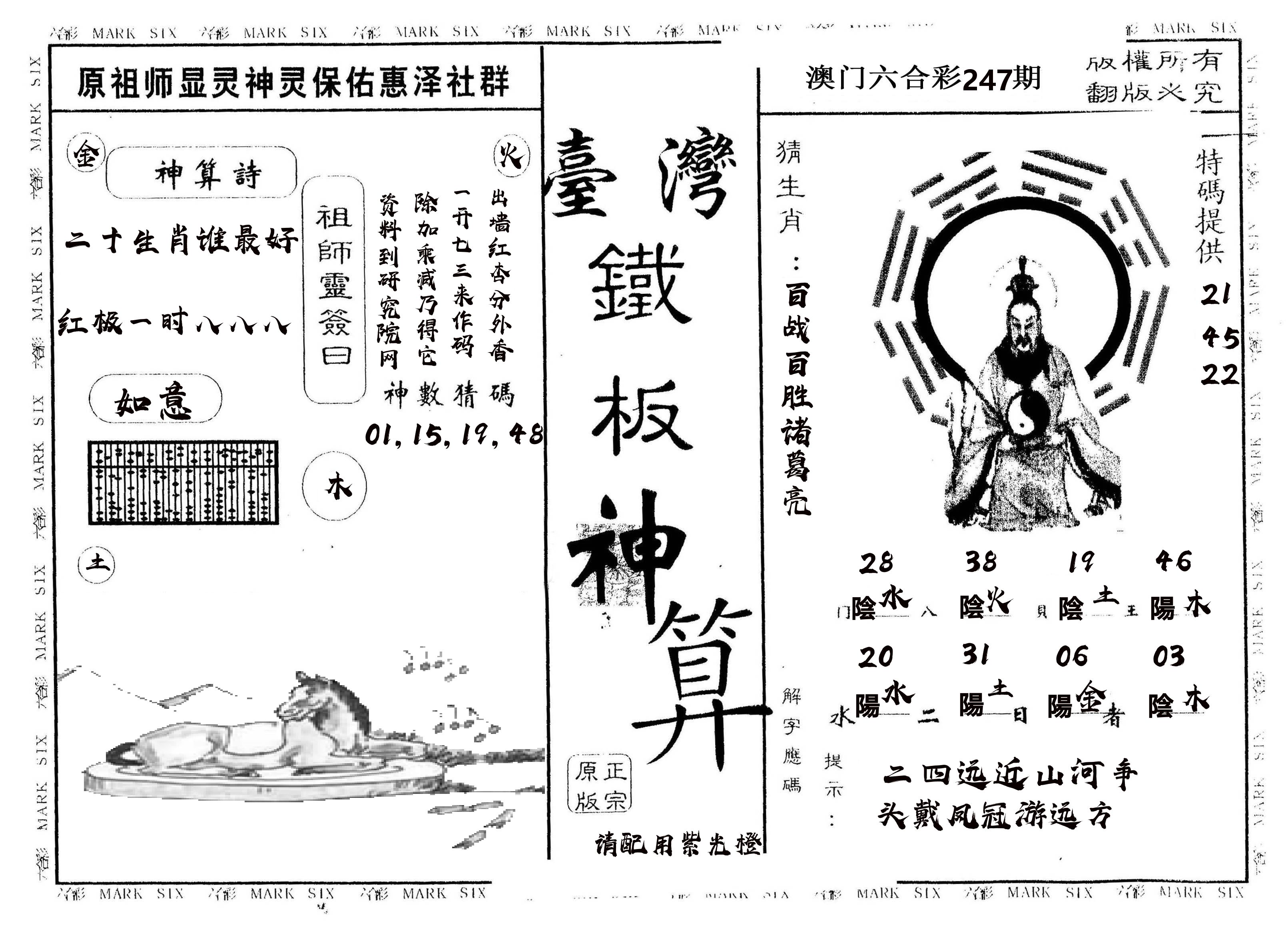 另版台湾铁板 第247期