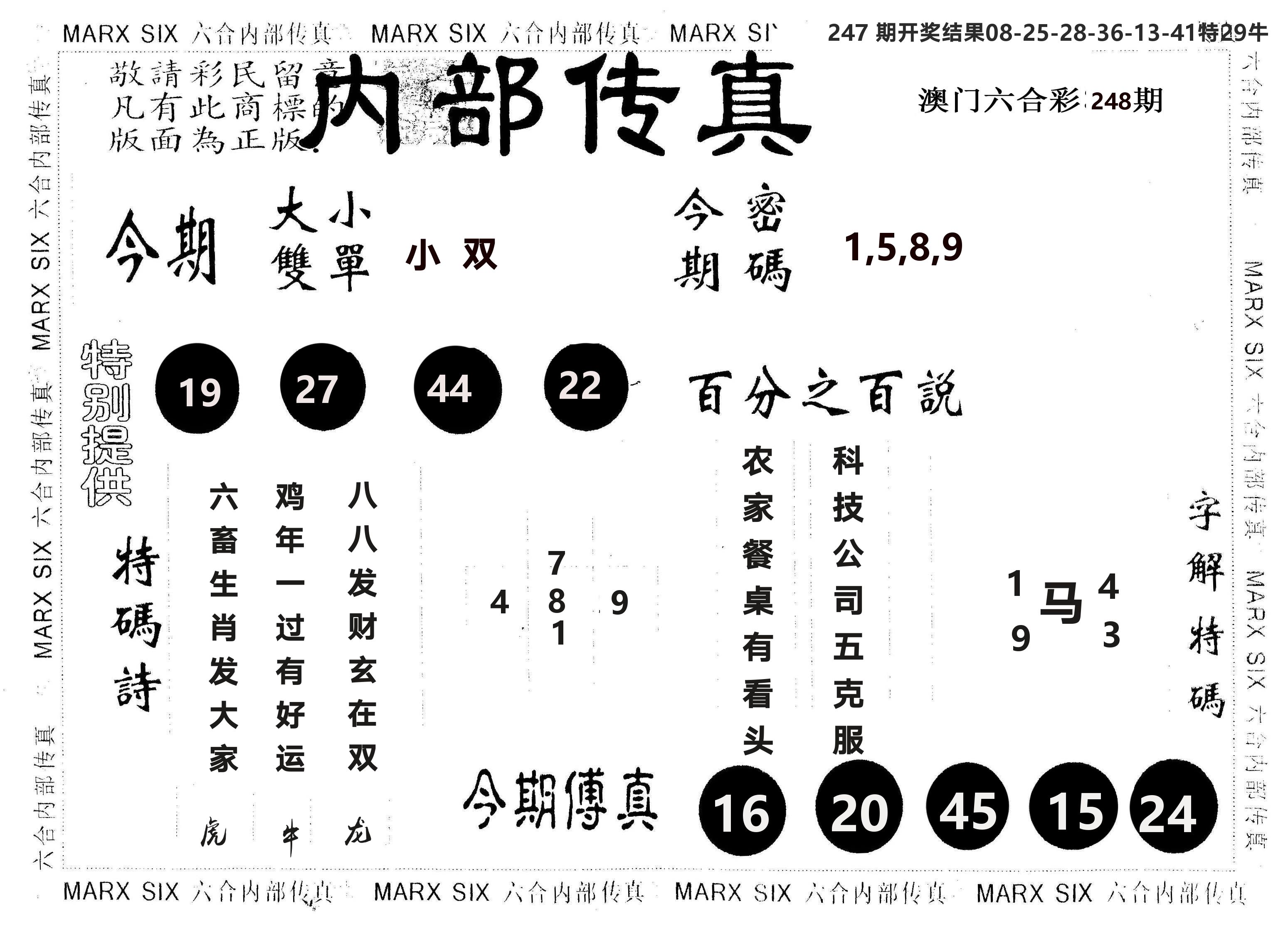 另版内部传真 第248期