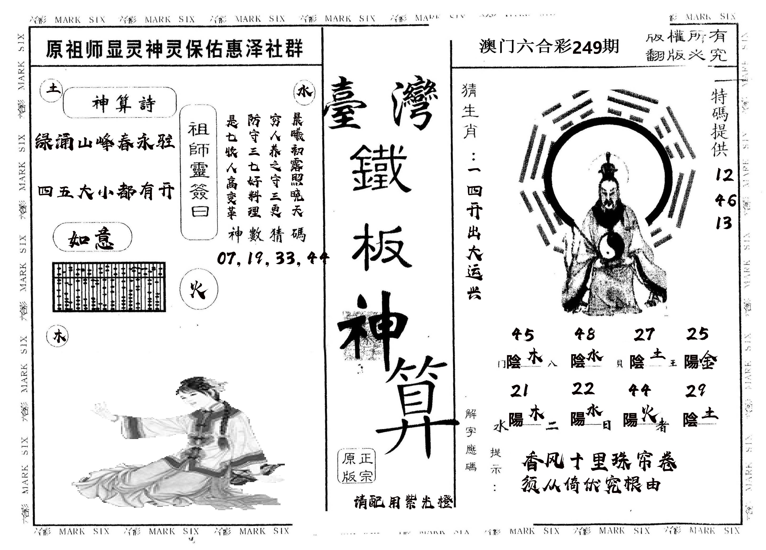 另版台湾铁板 第249期