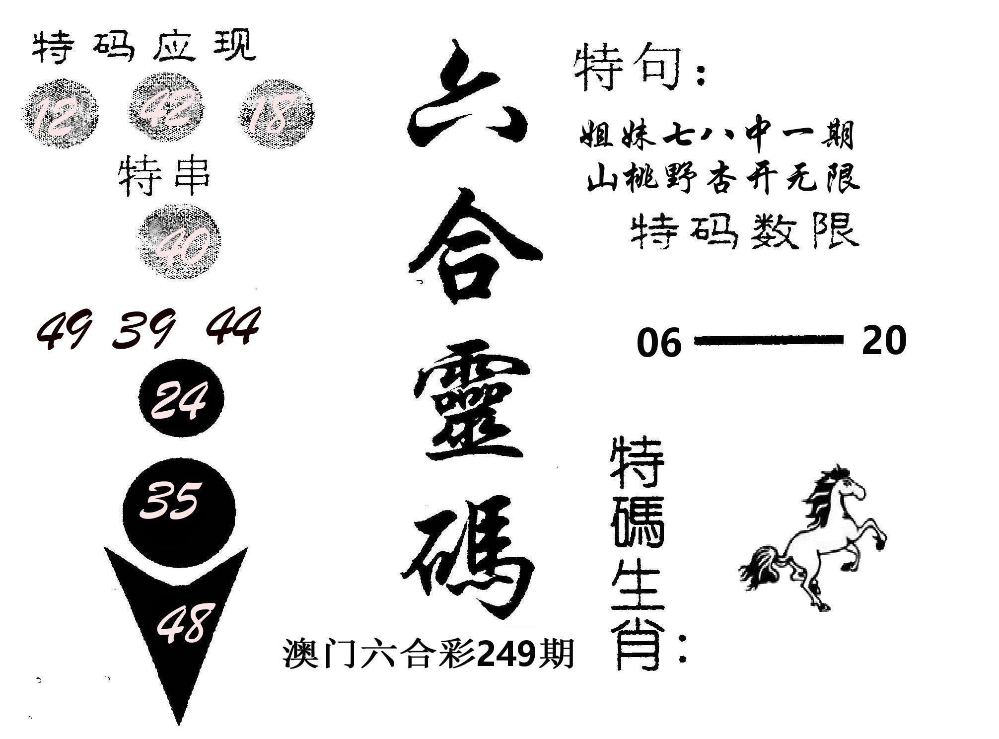 六合灵码 第249期