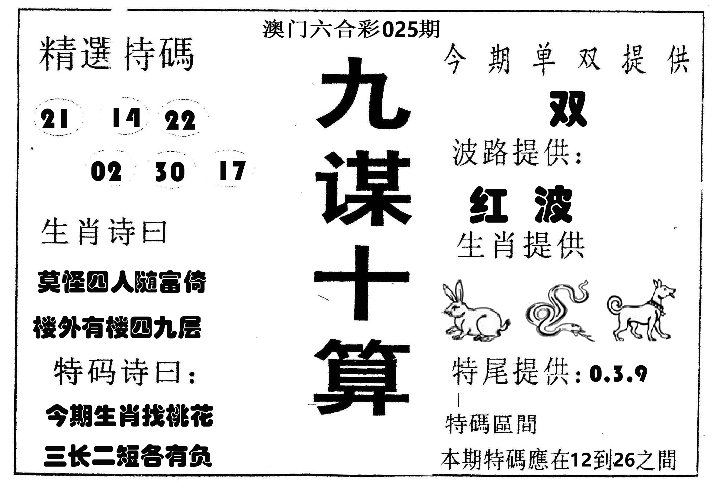 九谋十算 第25期