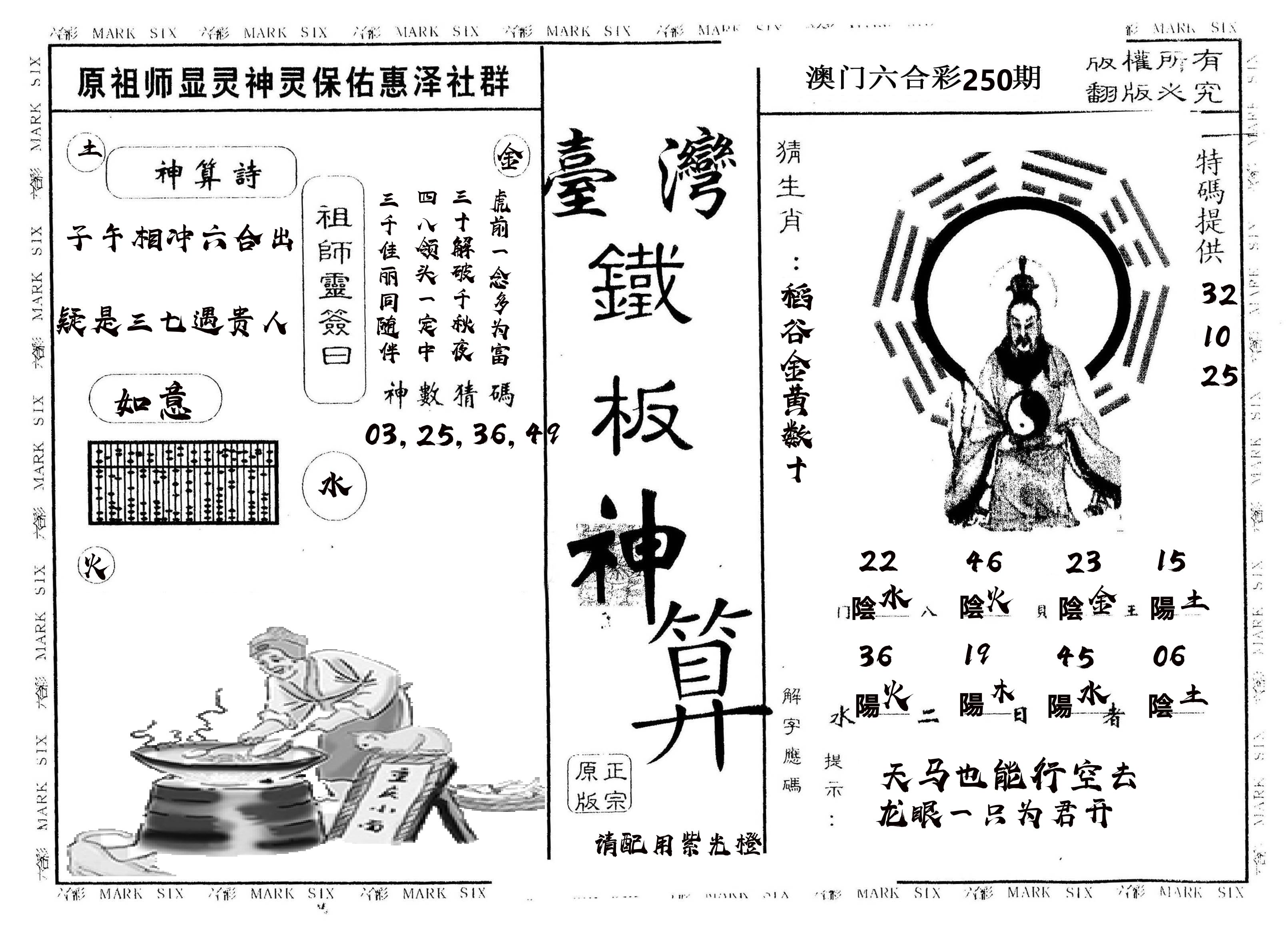 另版台湾铁板 第250期