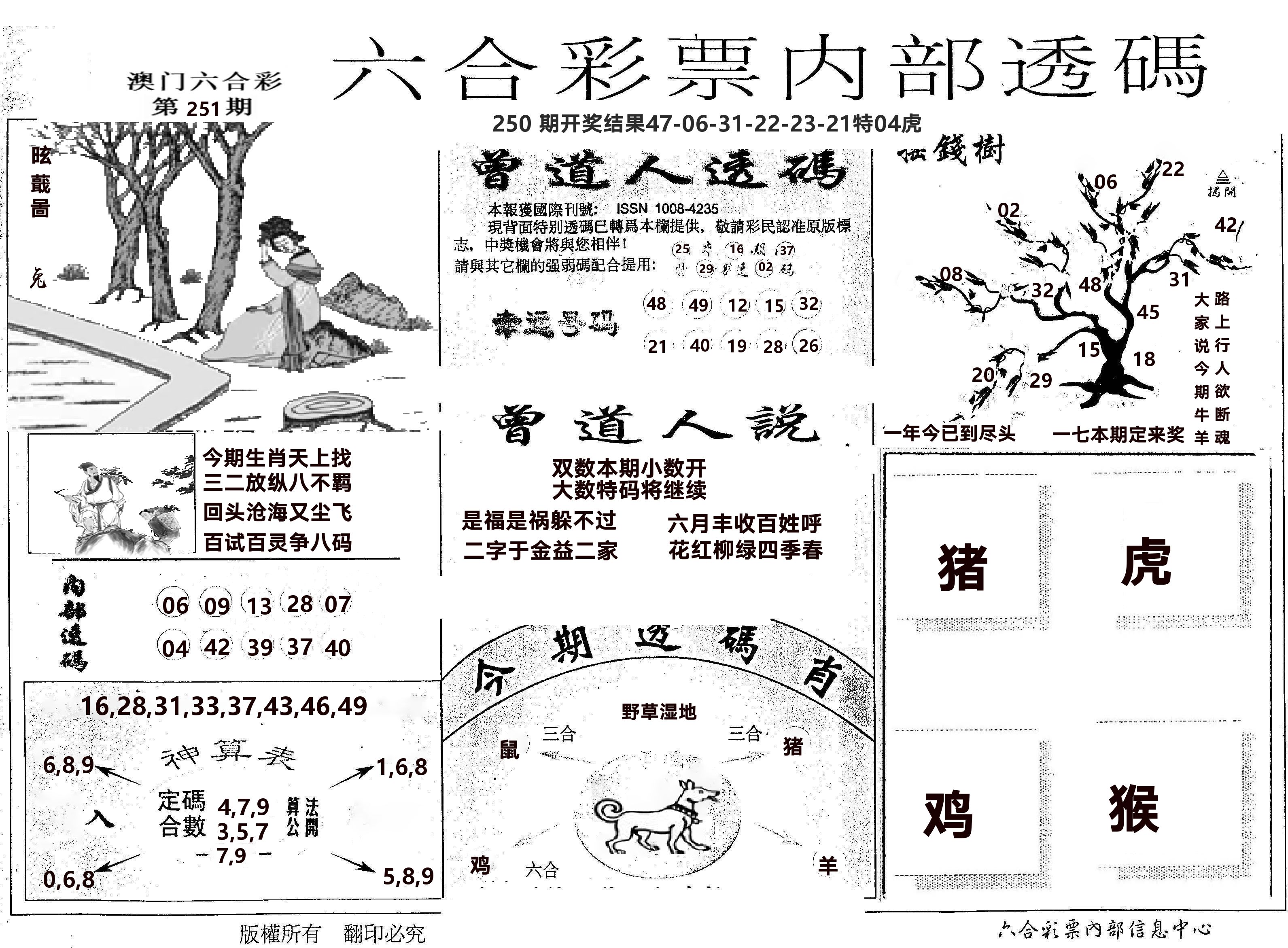 内部透码(信封) 第251期