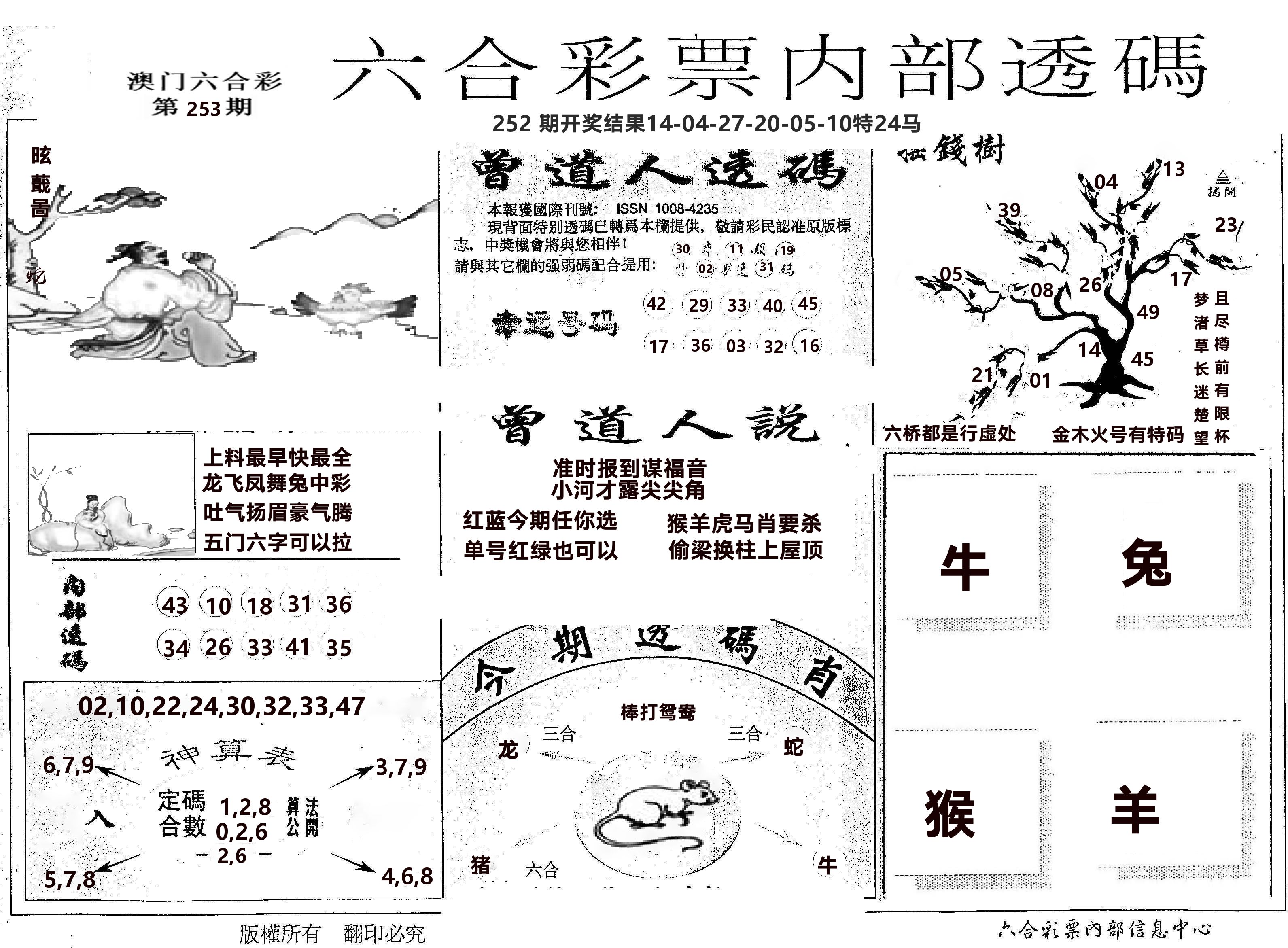 内部透码(信封) 第253期