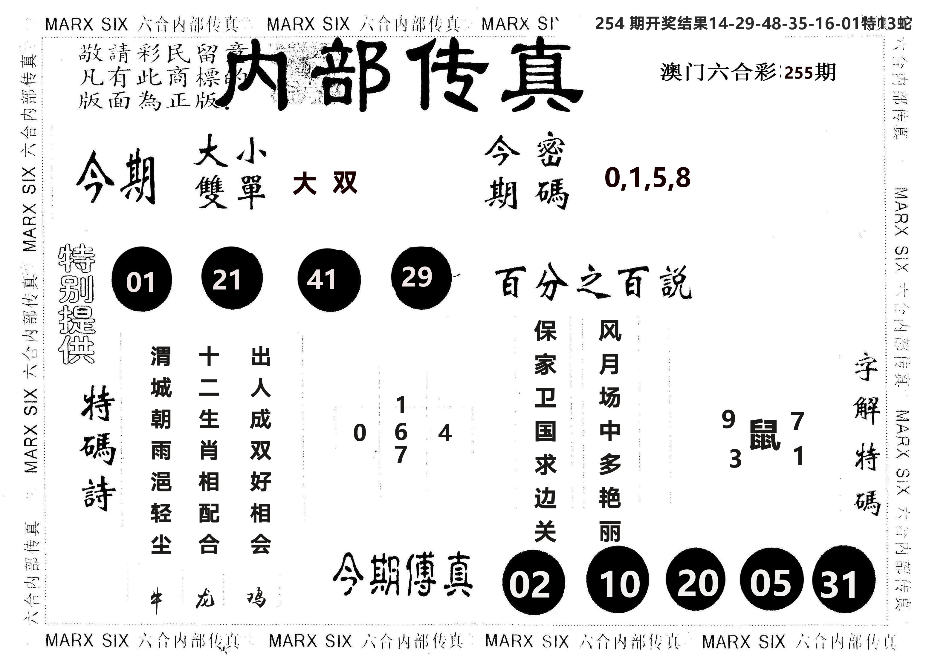 另版内部传真 第255期