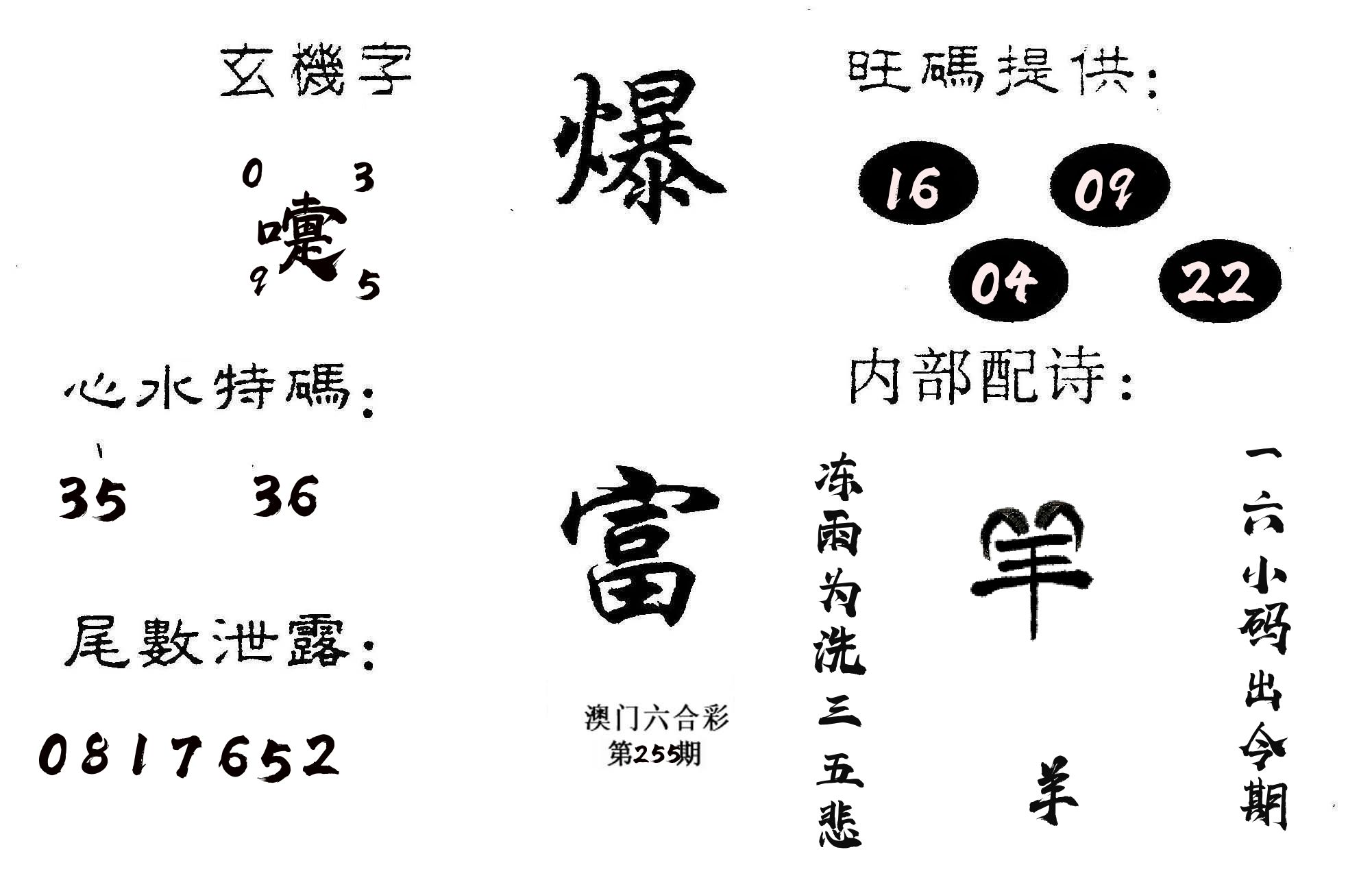 爆富 第255期