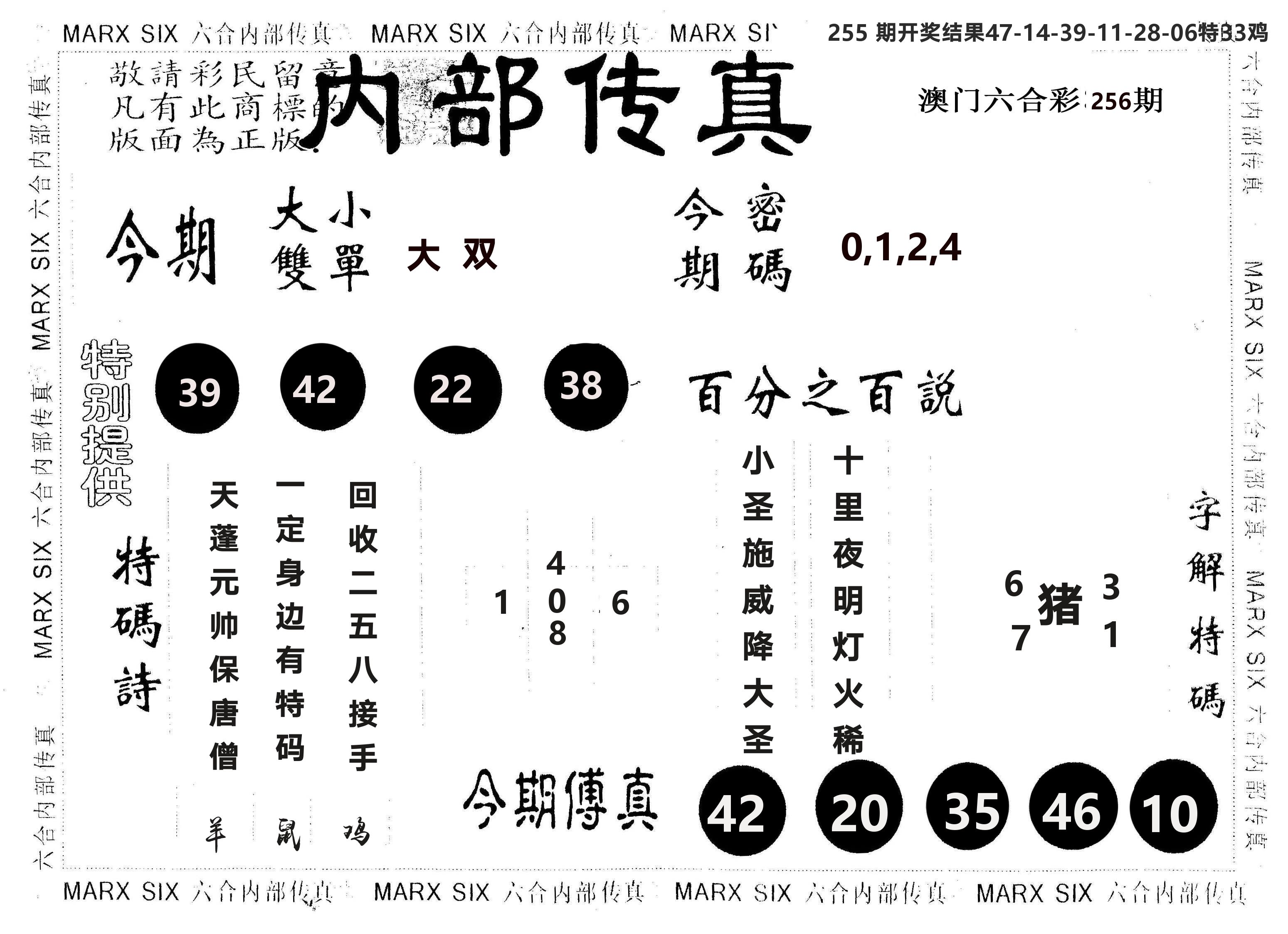 另版内部传真 第256期