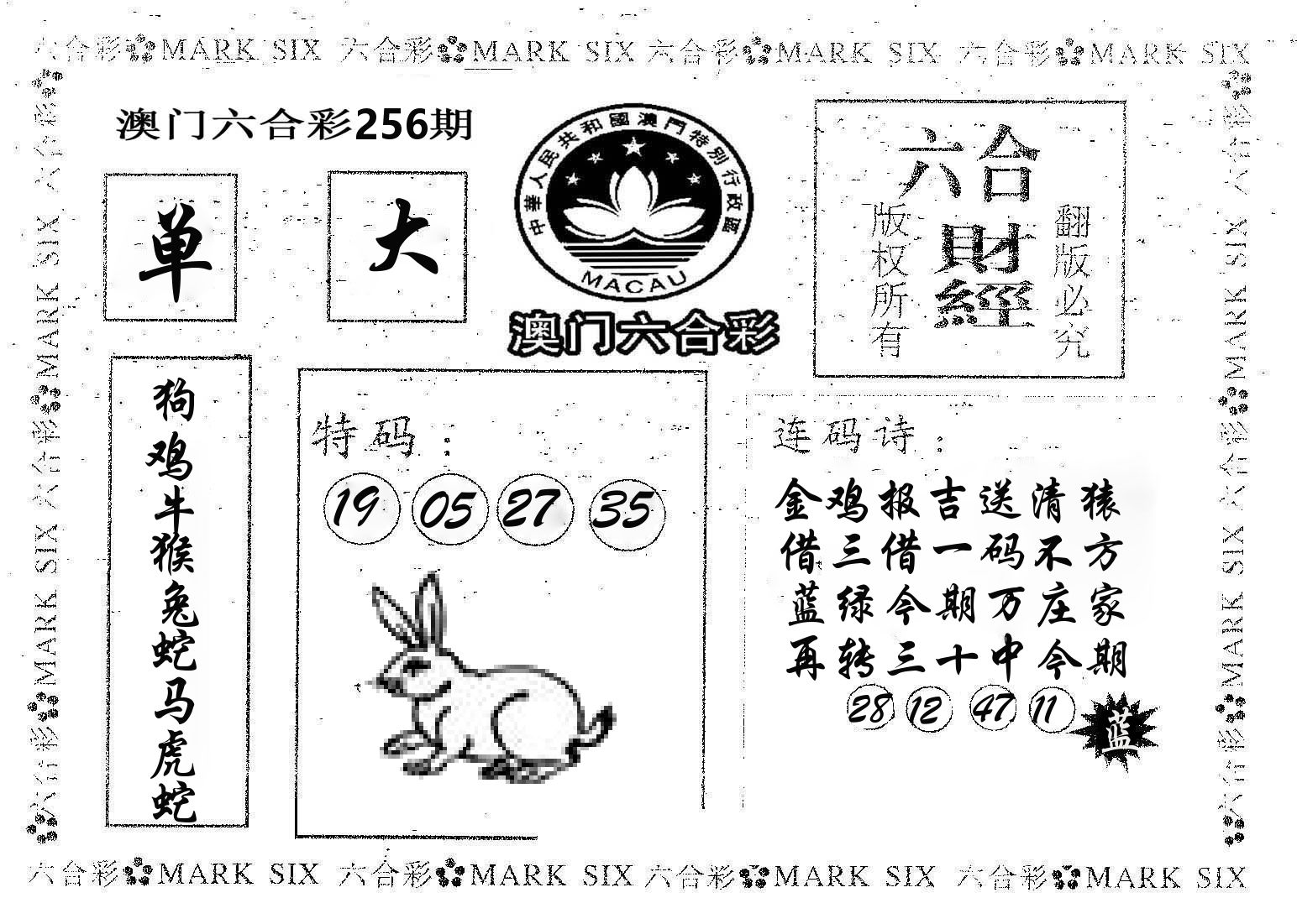 六合财经 第256期