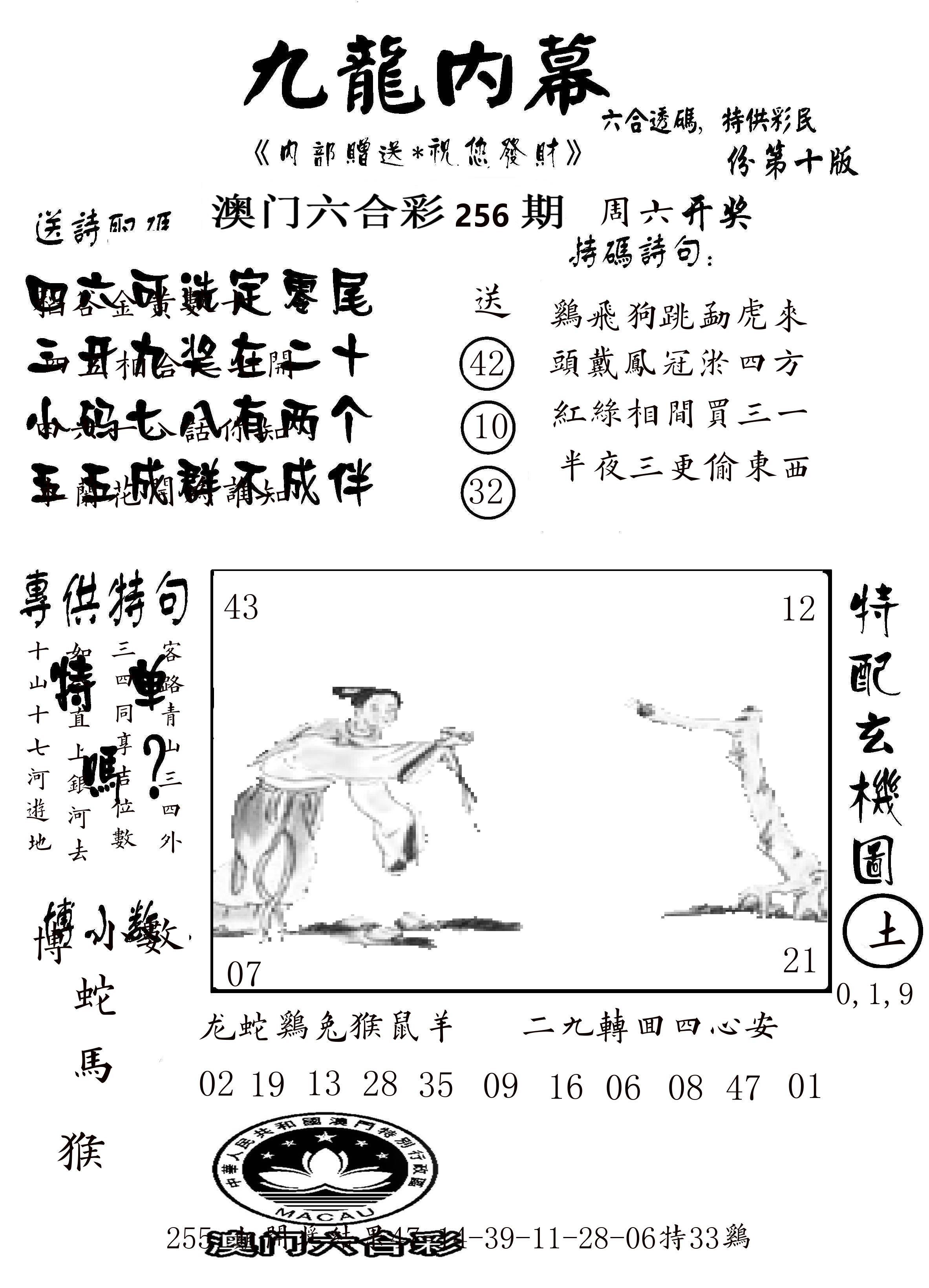 澳门传真2 第256期
