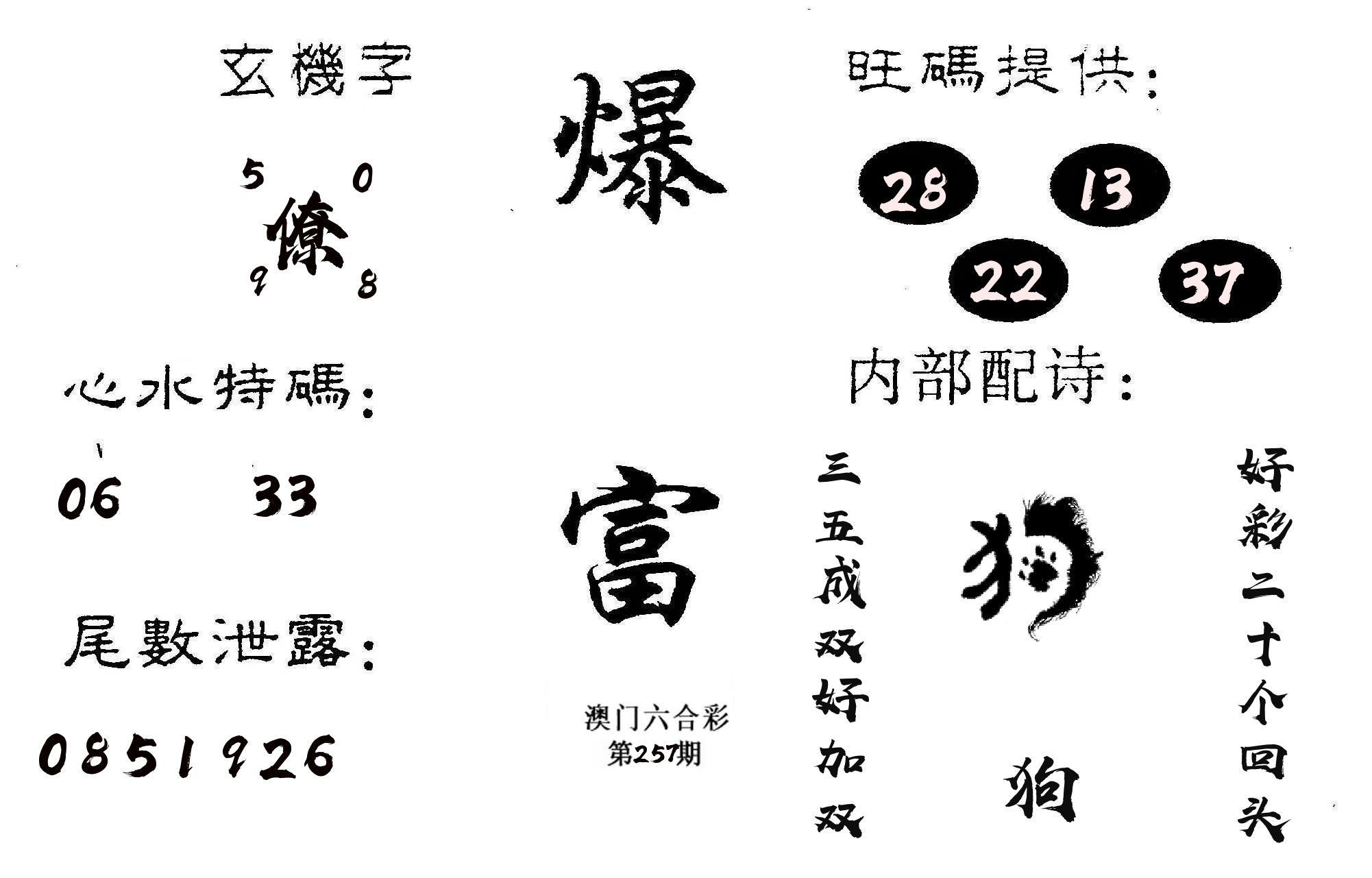 爆富 第257期