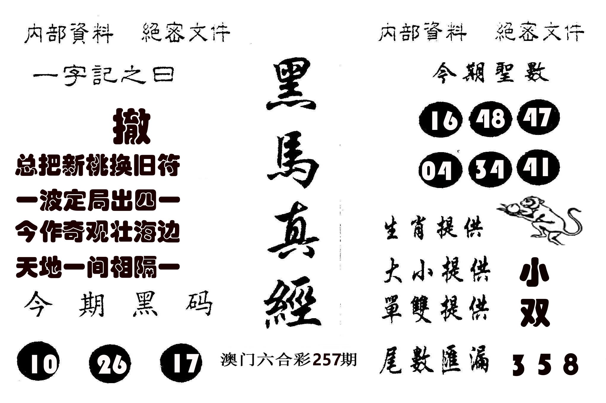 黑马真经 第257期