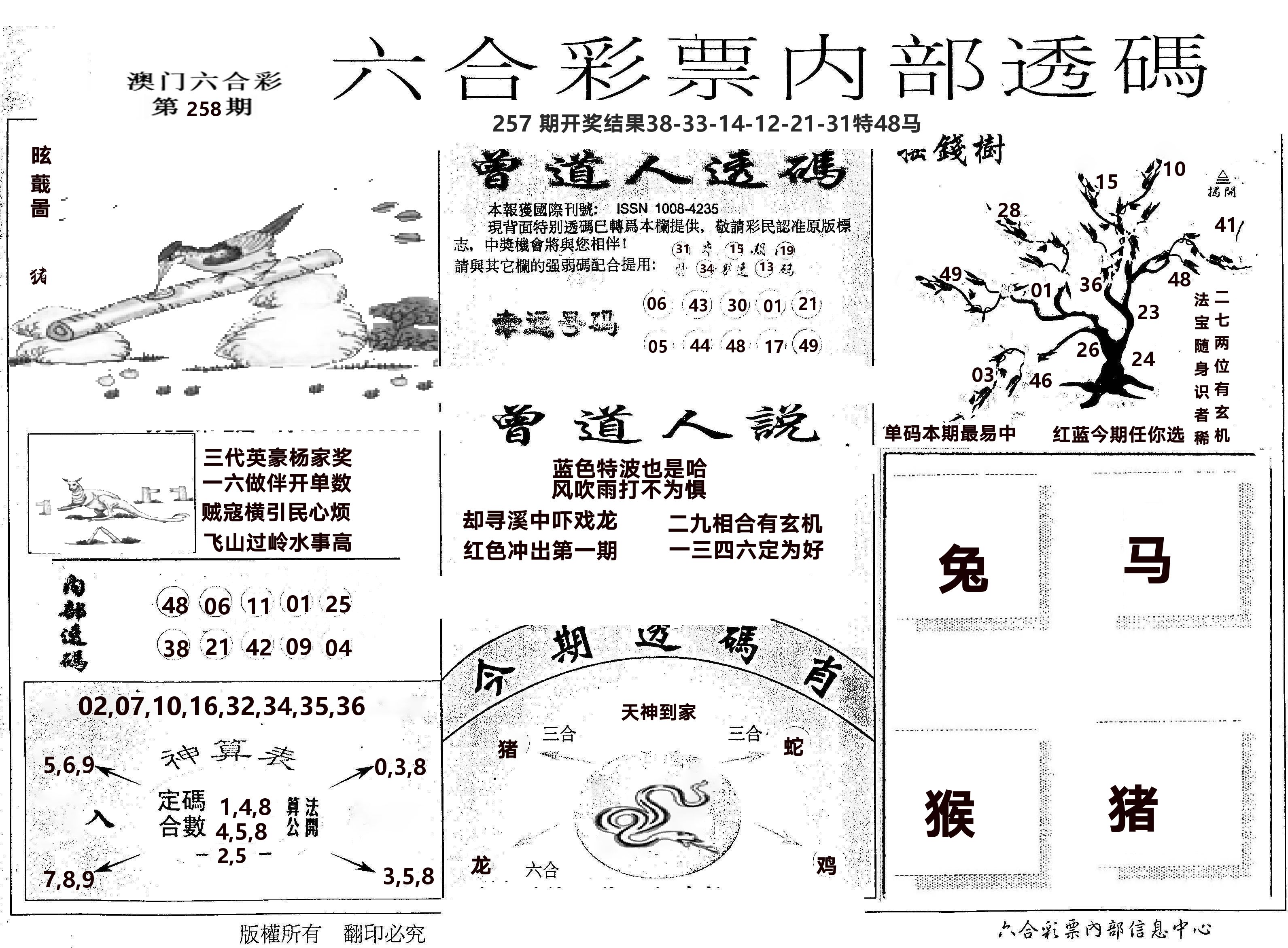 内部透码(信封) 第258期