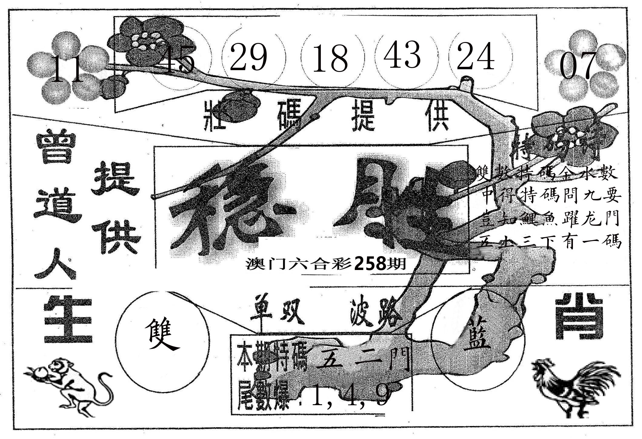 稳胜 第258期