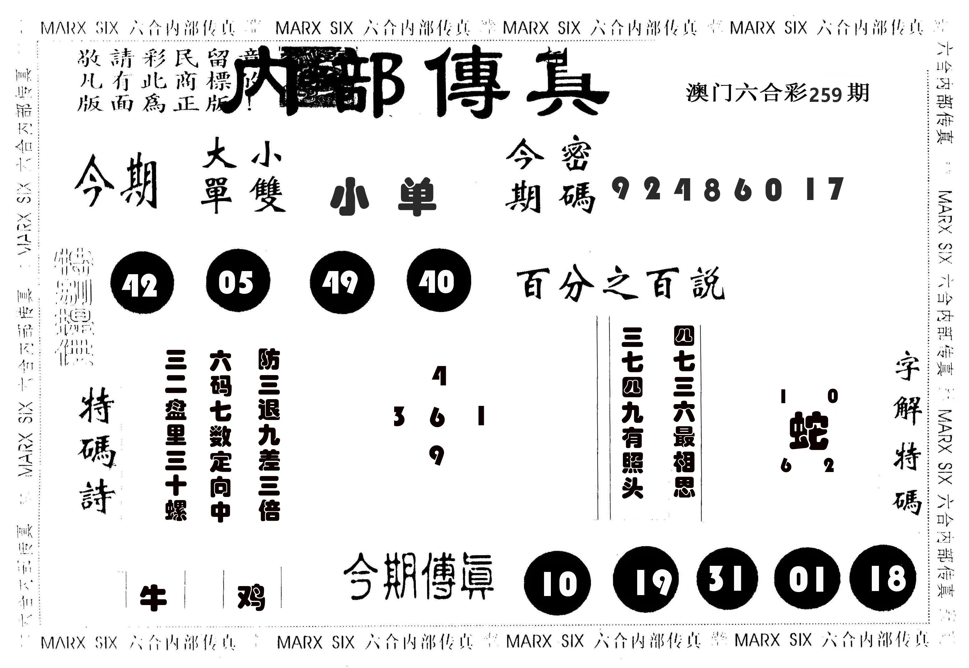 内部传真 第259期