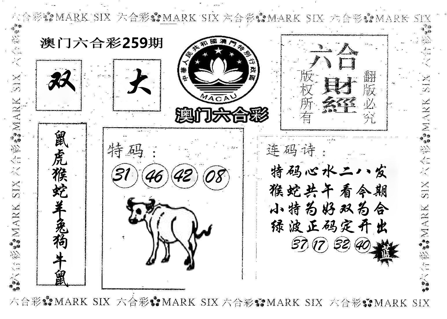 六合财经 第259期