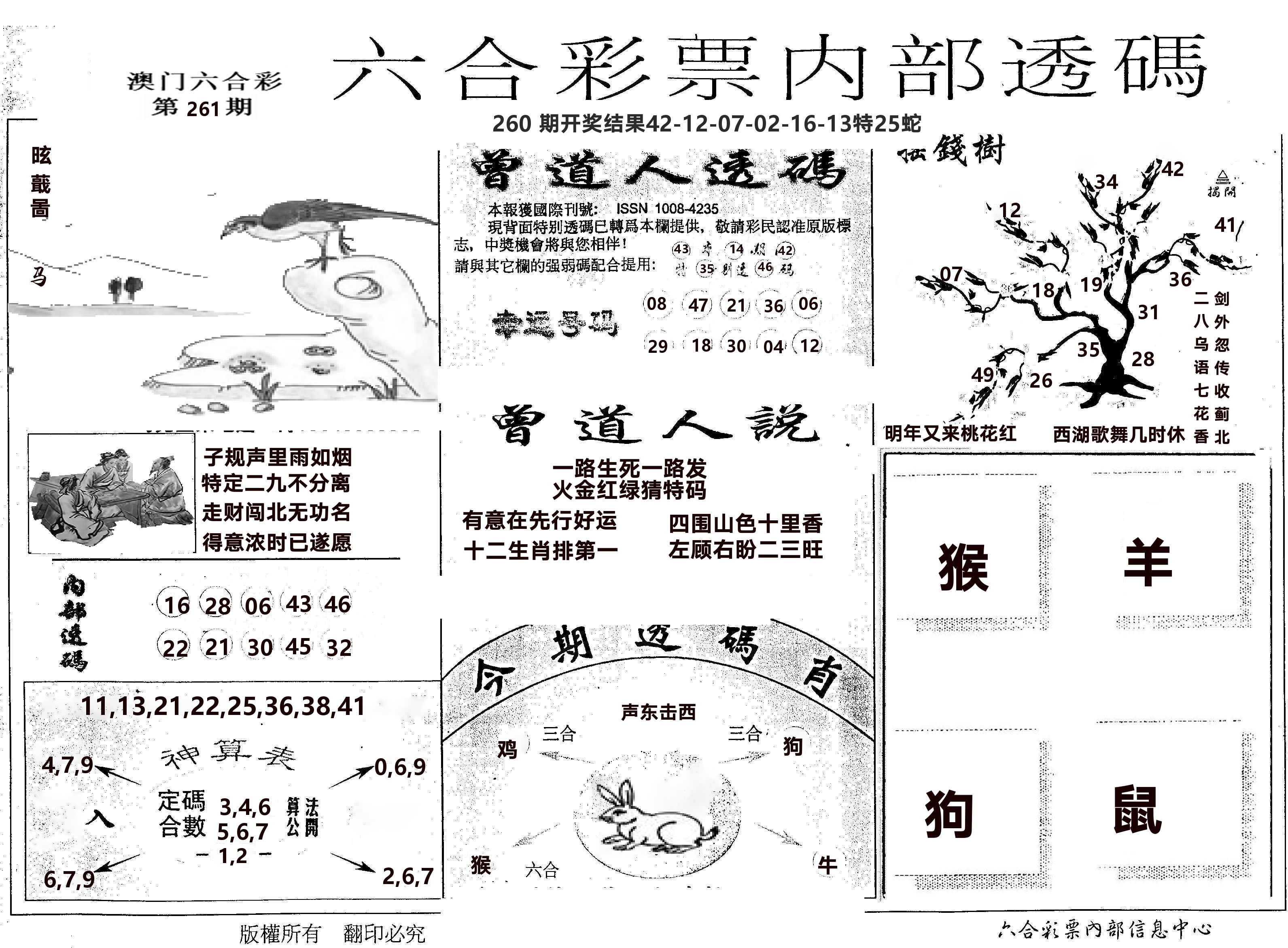 内部透码(信封) 第261期