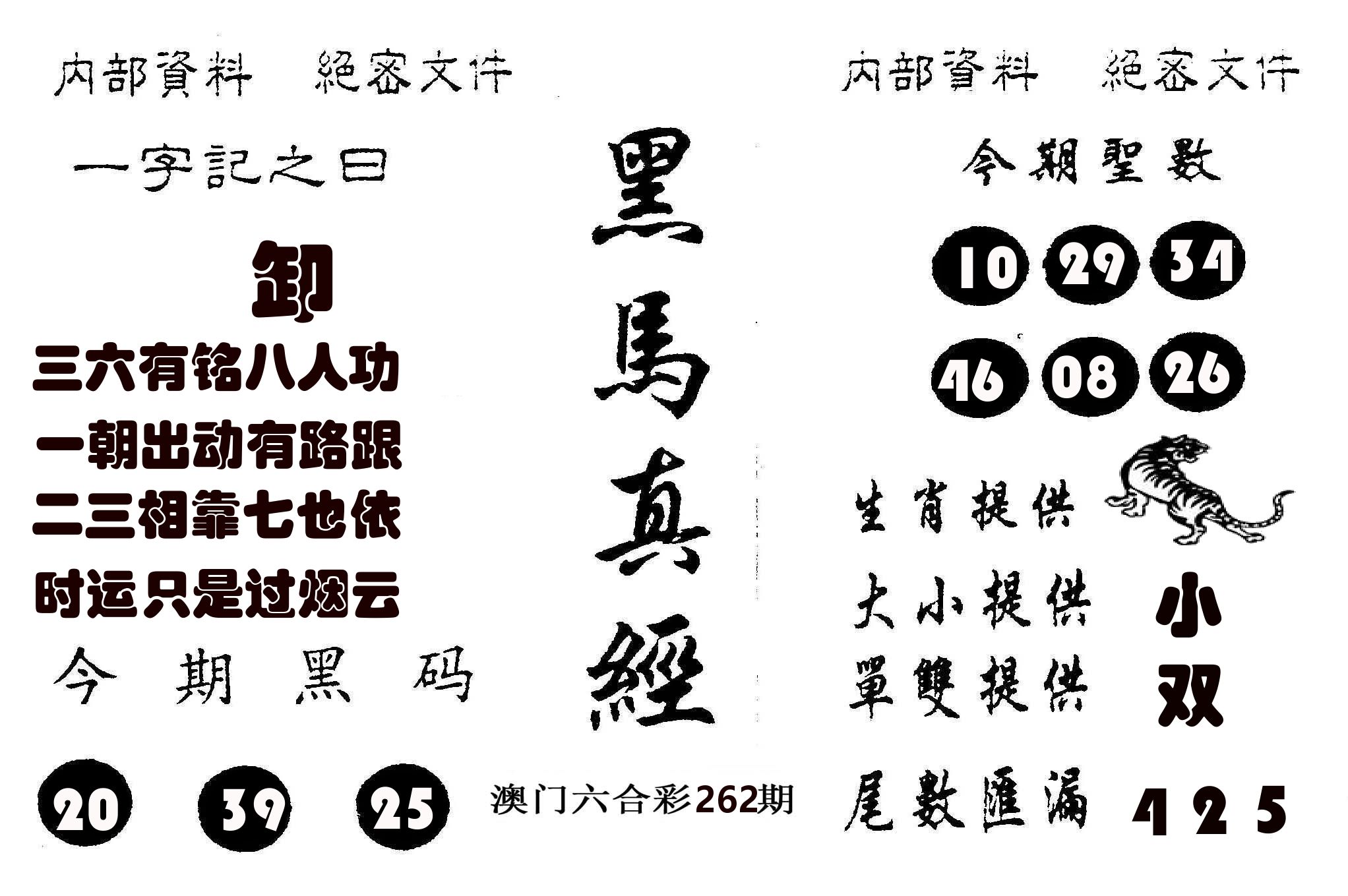黑马真经 第262期