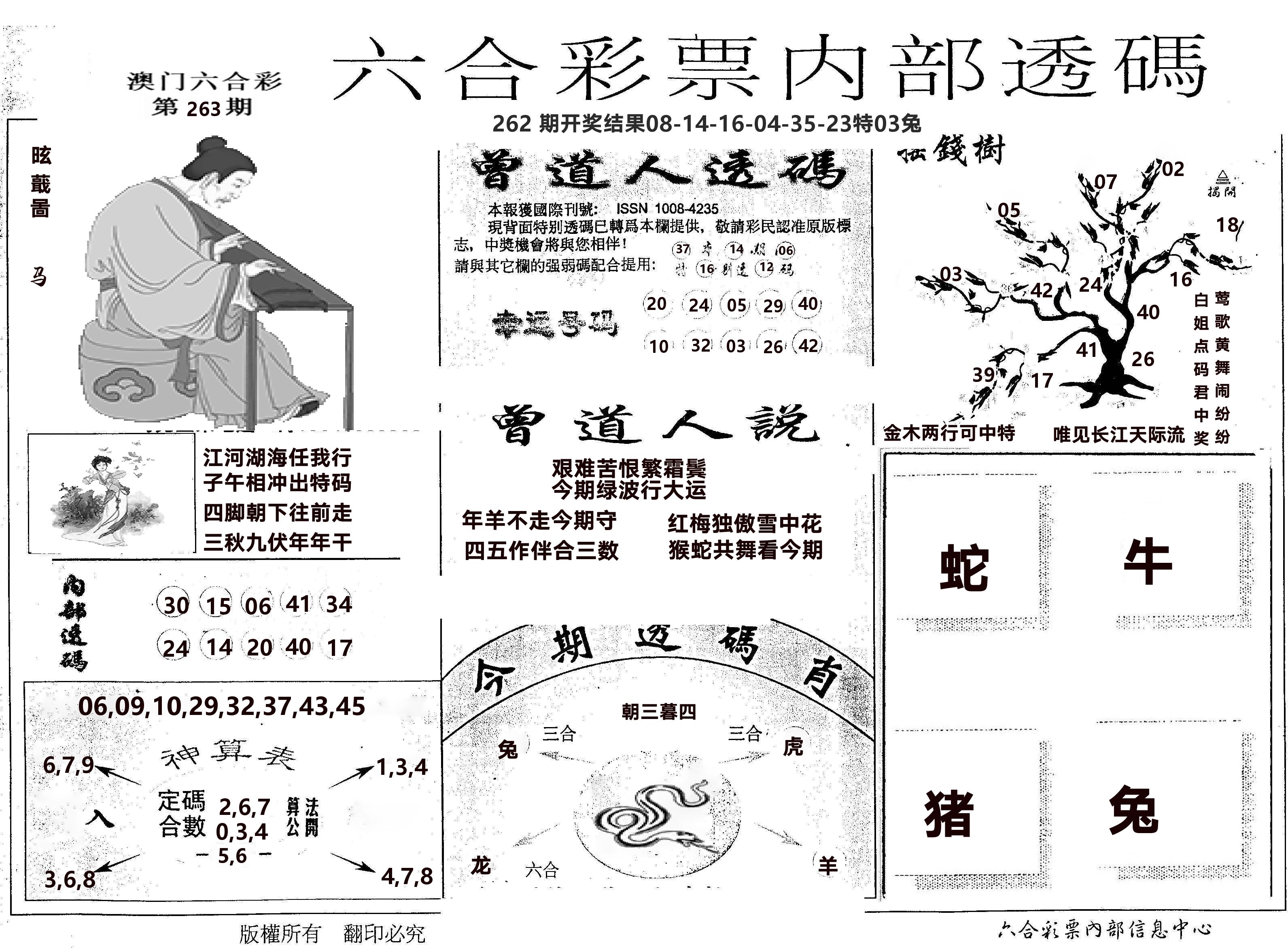 内部透码(信封) 第263期