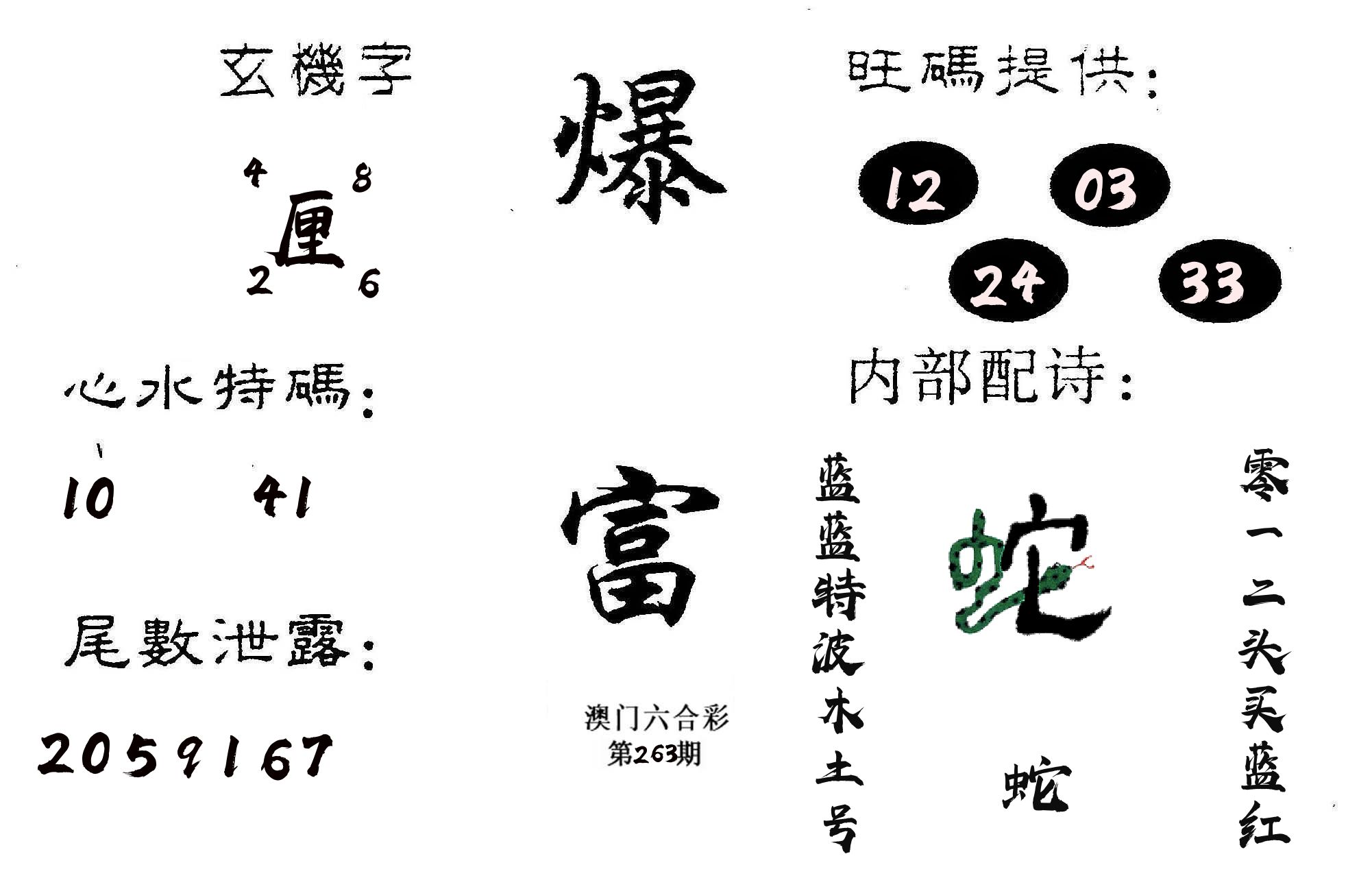 爆富 第263期