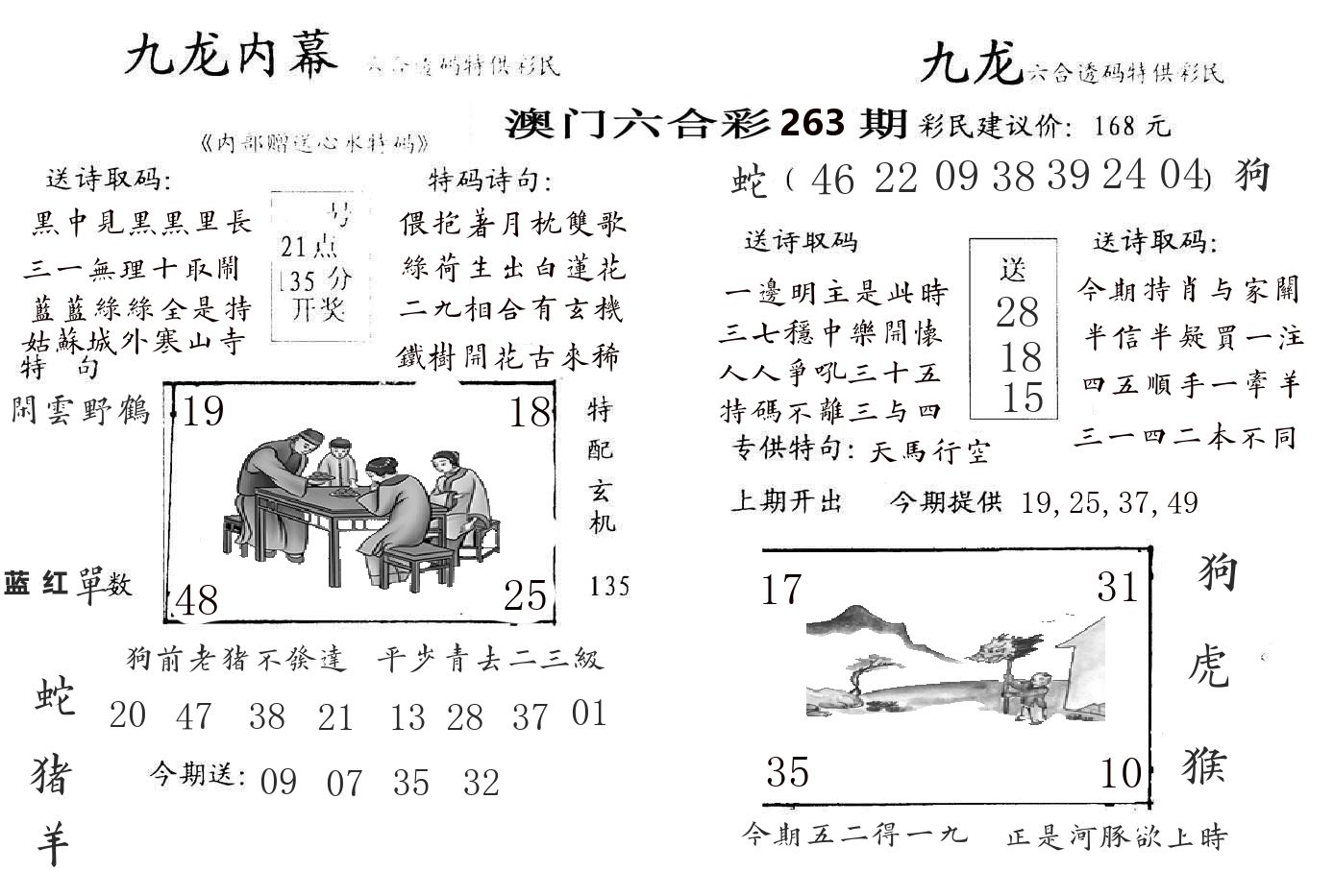 九龙内幕 第263期
