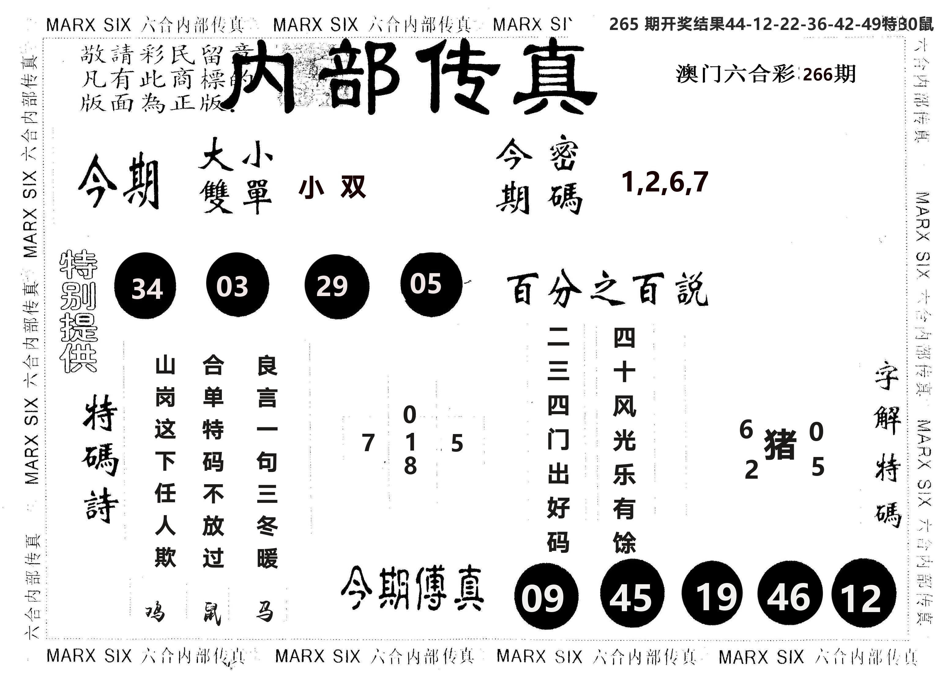 另版内部传真 第266期