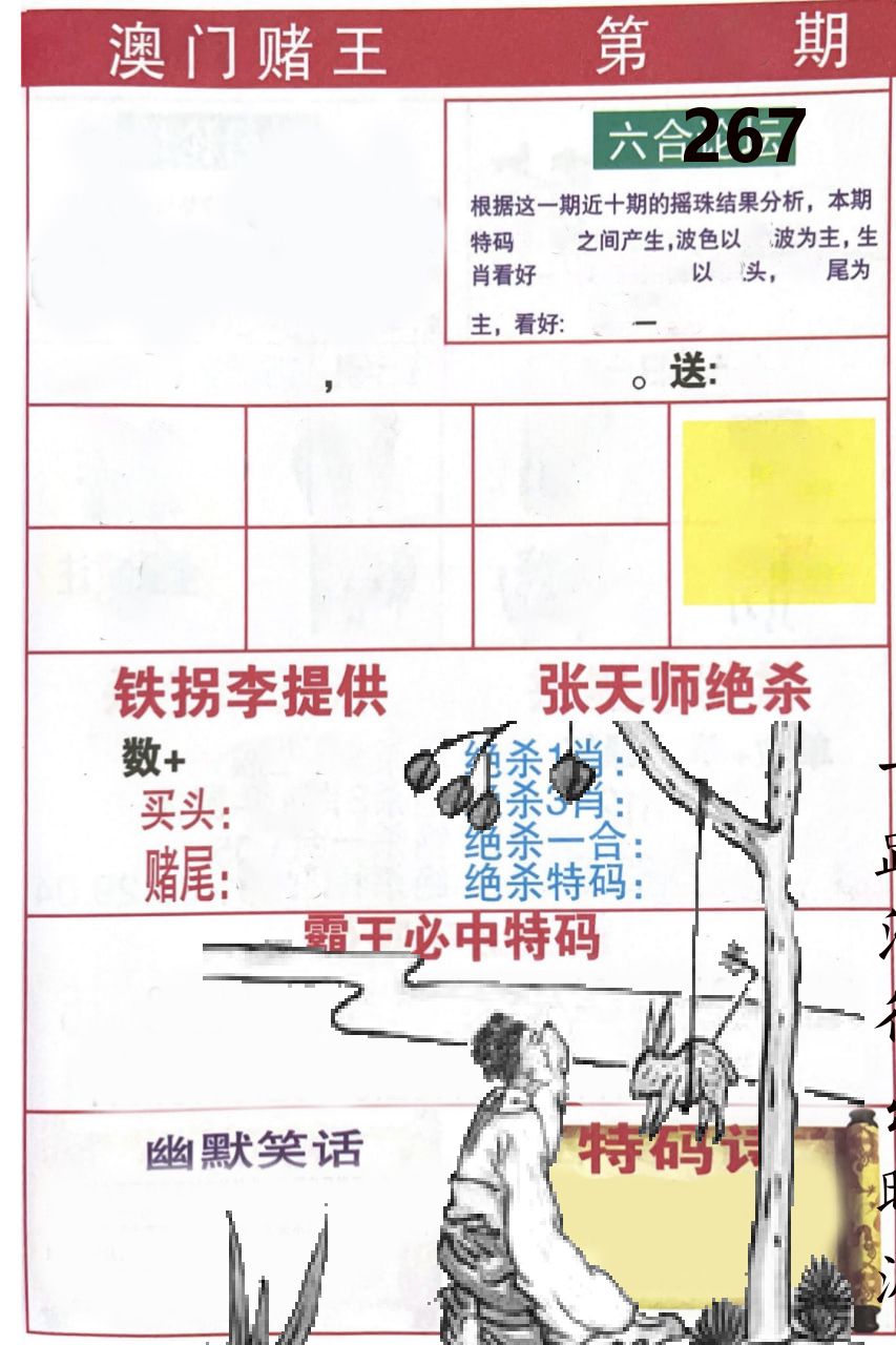 澳门堵王 第267期