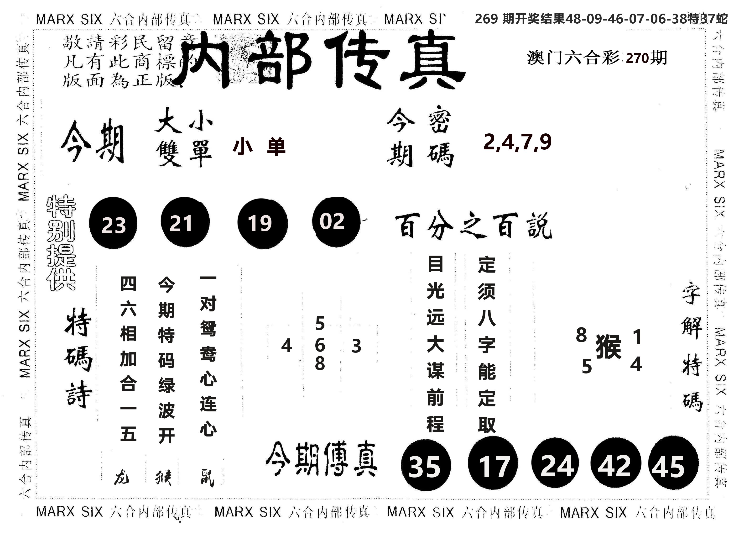 另版内部传真 第270期