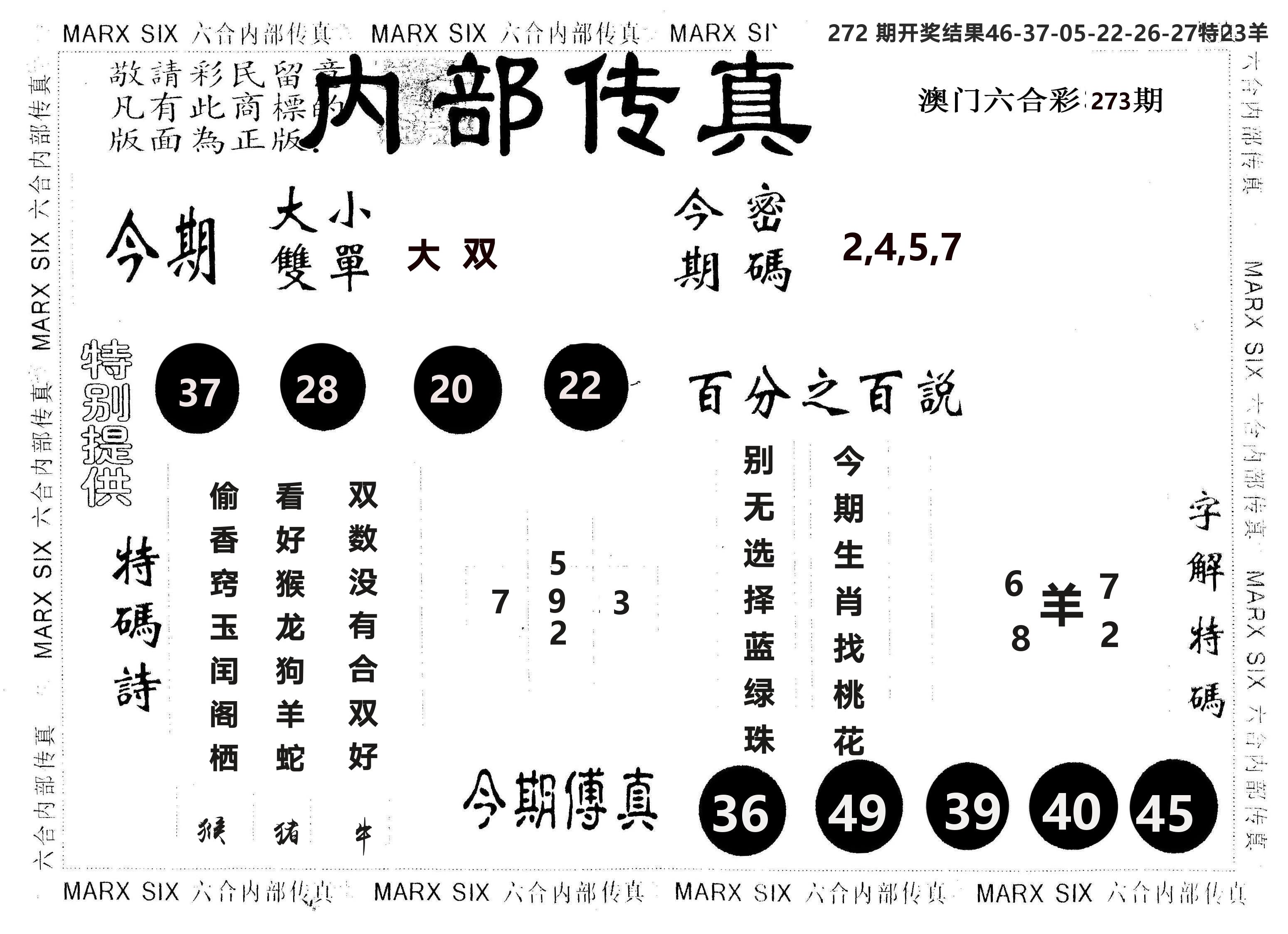 另版内部传真 第273期