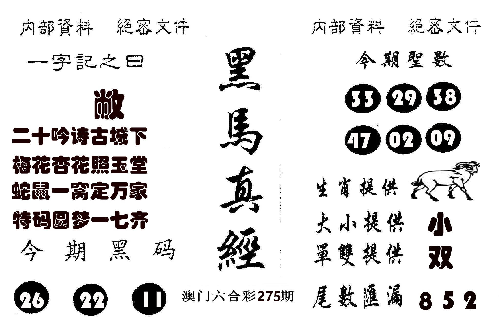 黑马真经 第275期