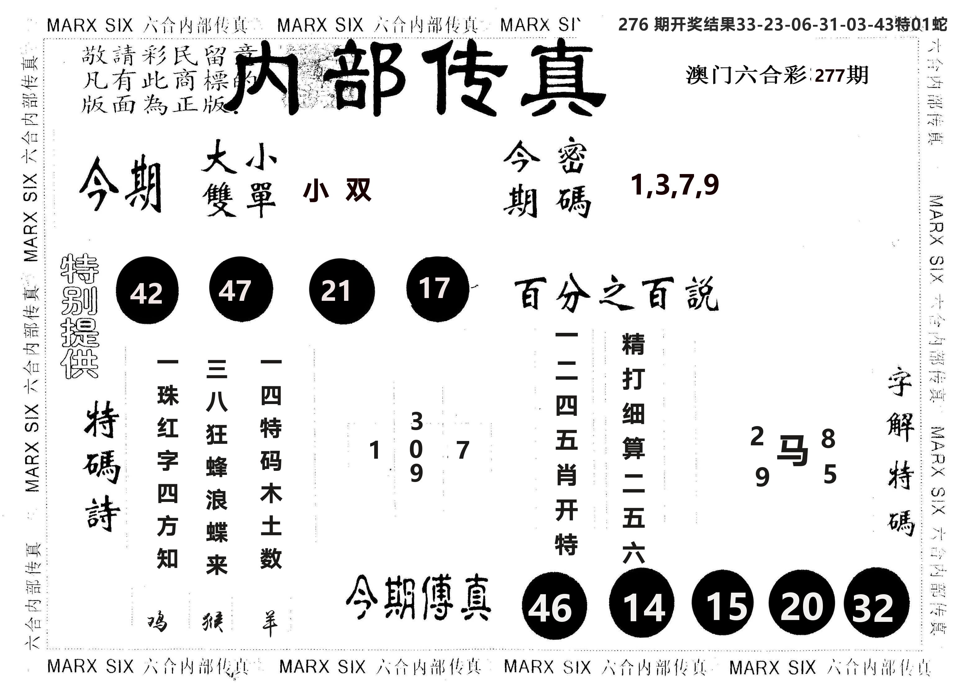 另版内部传真 第277期