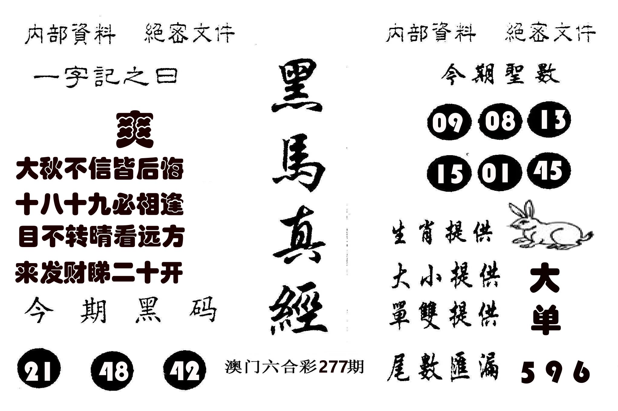 黑马真经 第277期