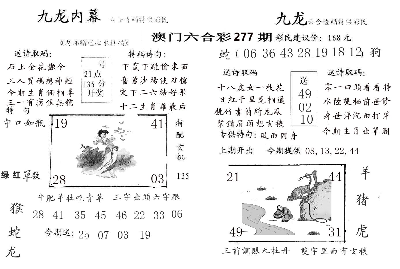 九龙内幕 第277期