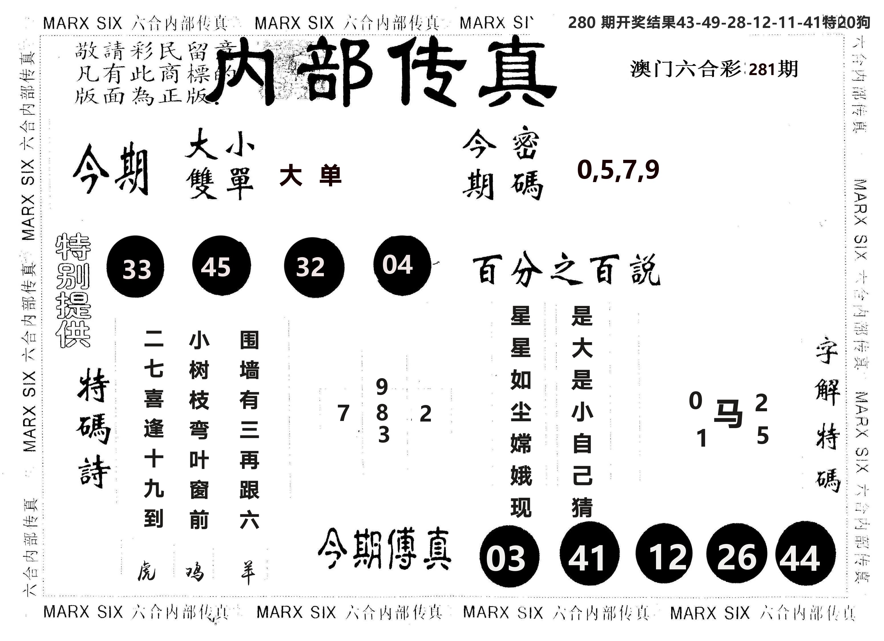 另版内部传真 第281期