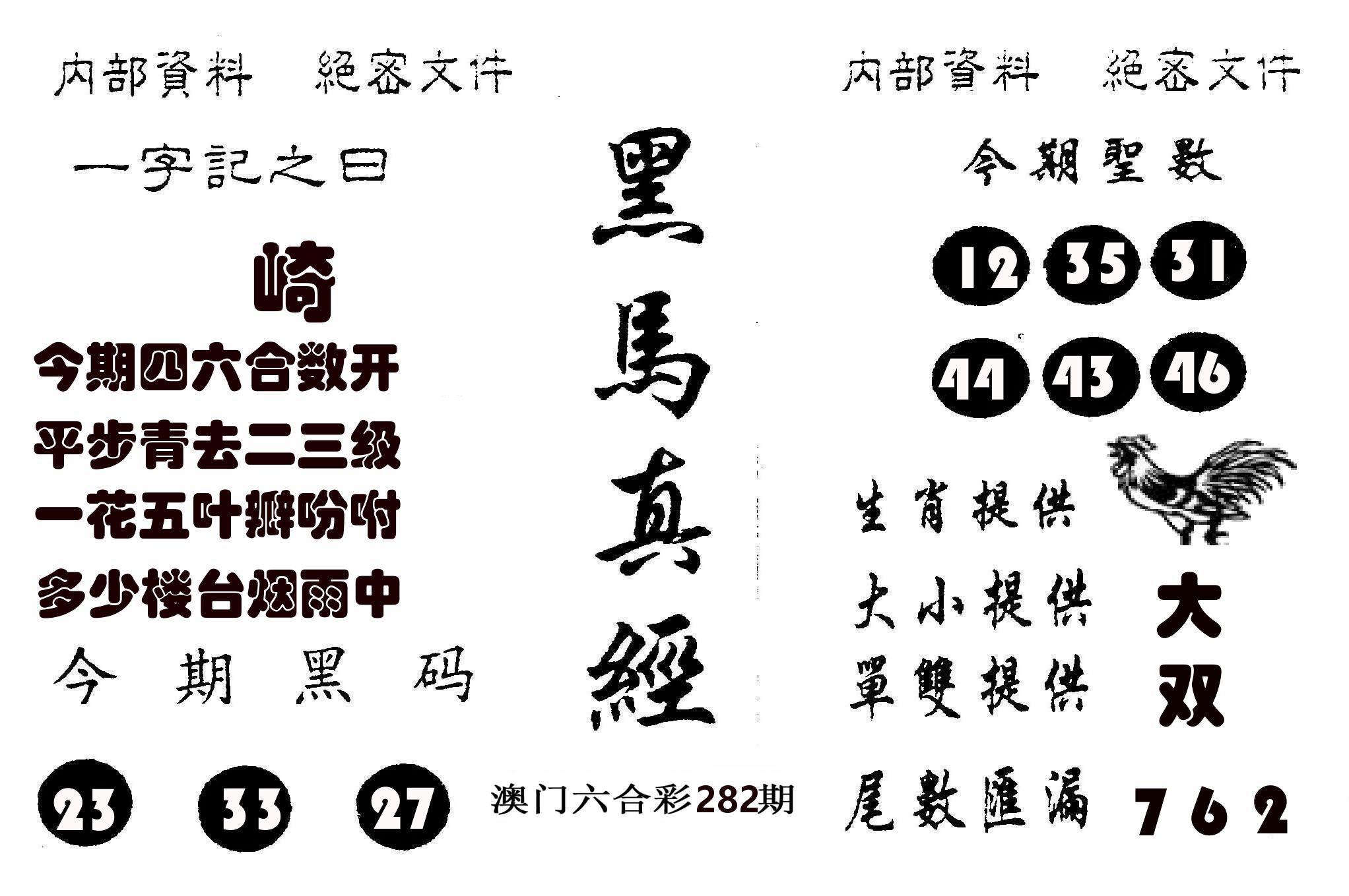 黑马真经 第282期