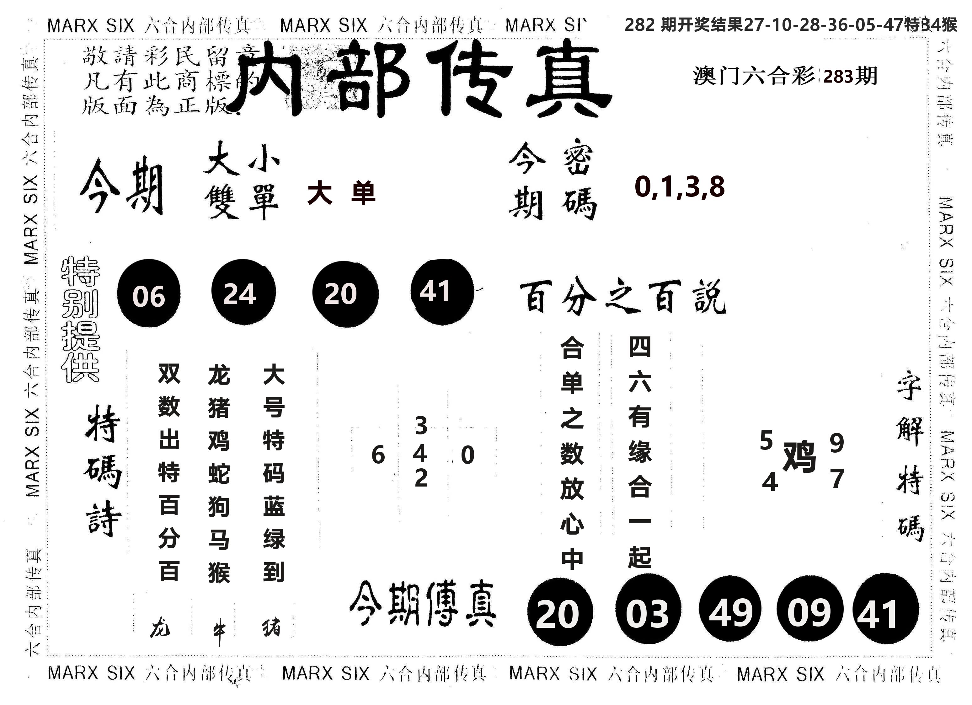 另版内部传真 第283期