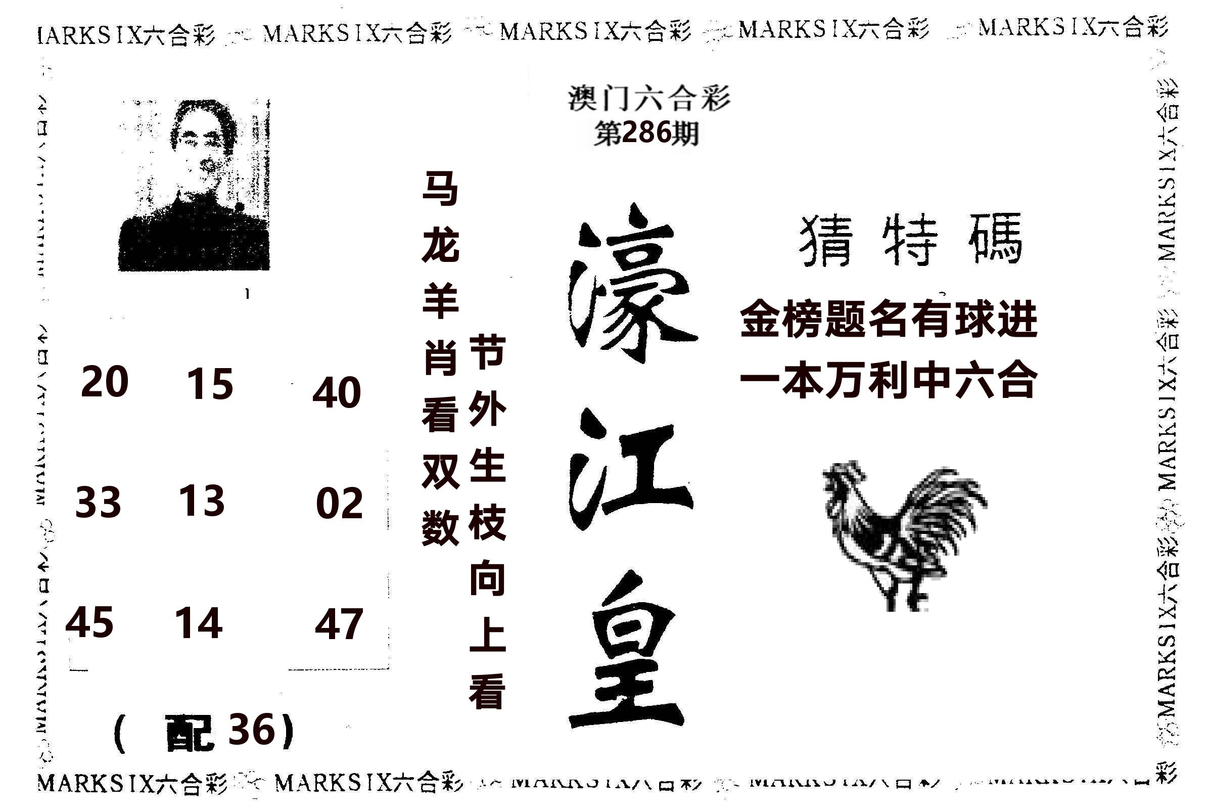 濠江皇 第286期