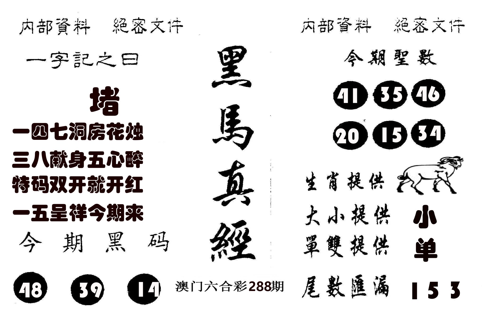 黑马真经 第288期