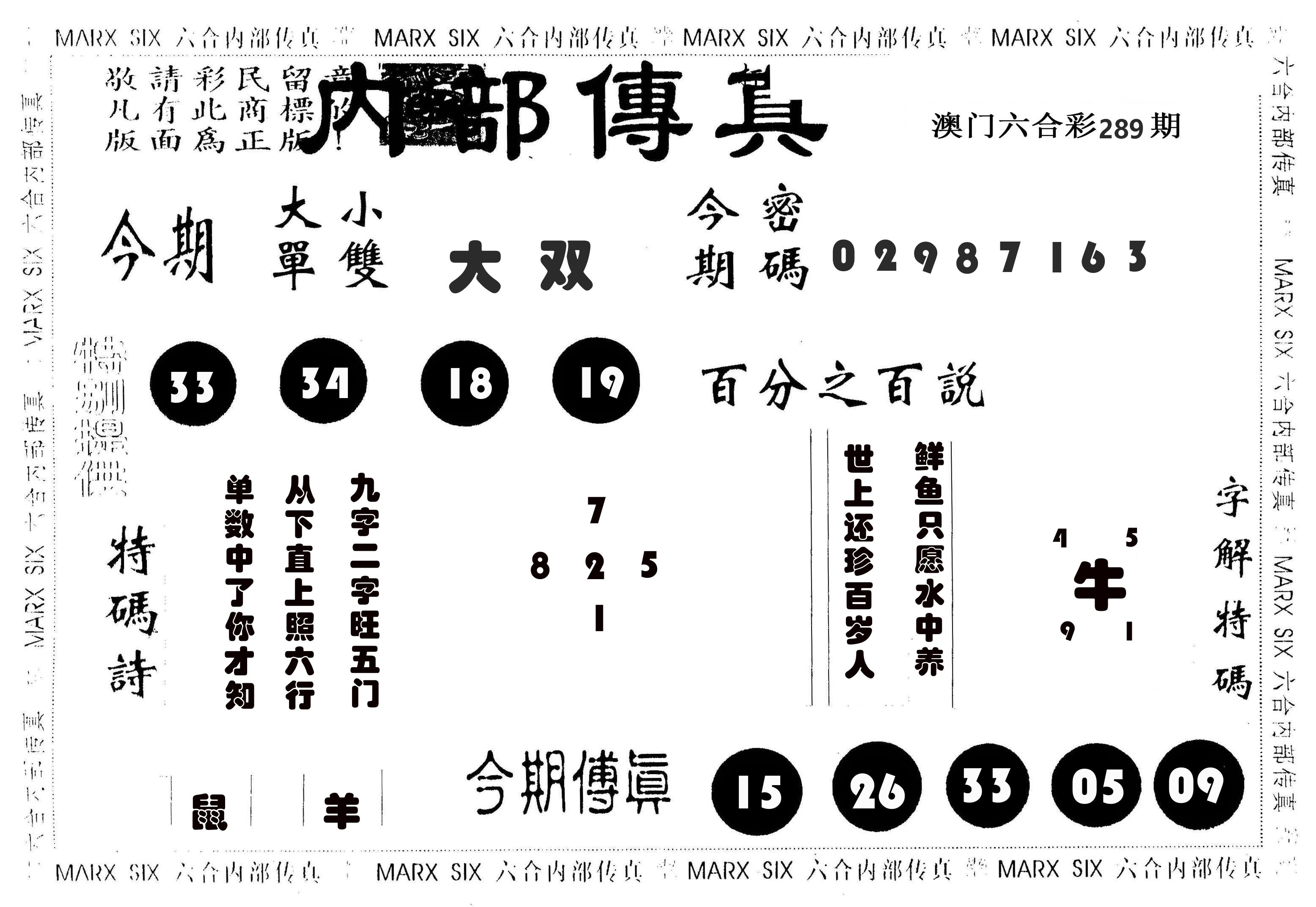 内部传真 第289期