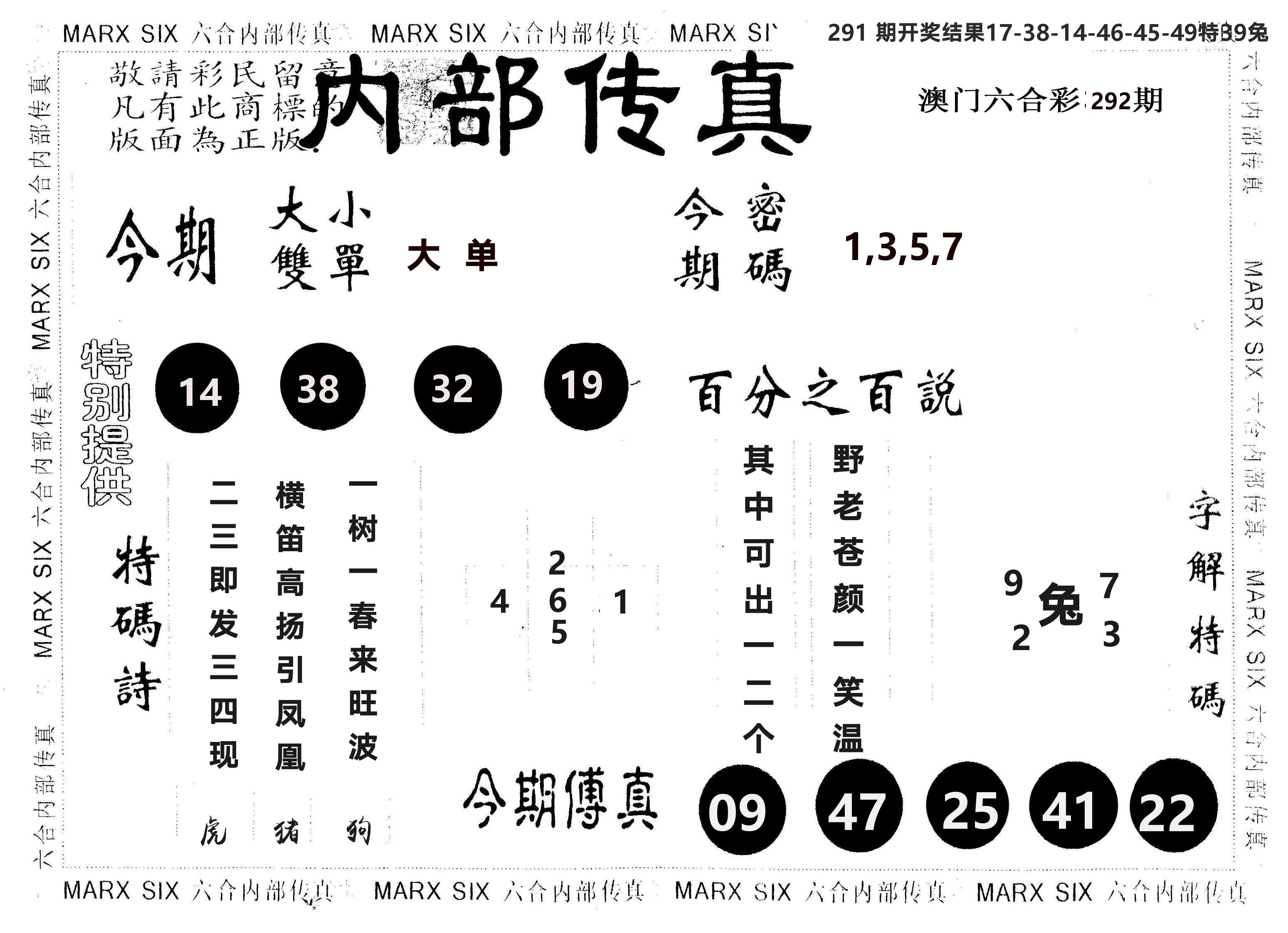 另版内部传真 第292期