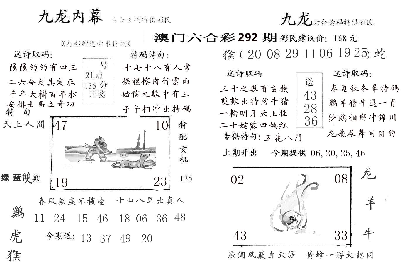 九龙内幕 第292期