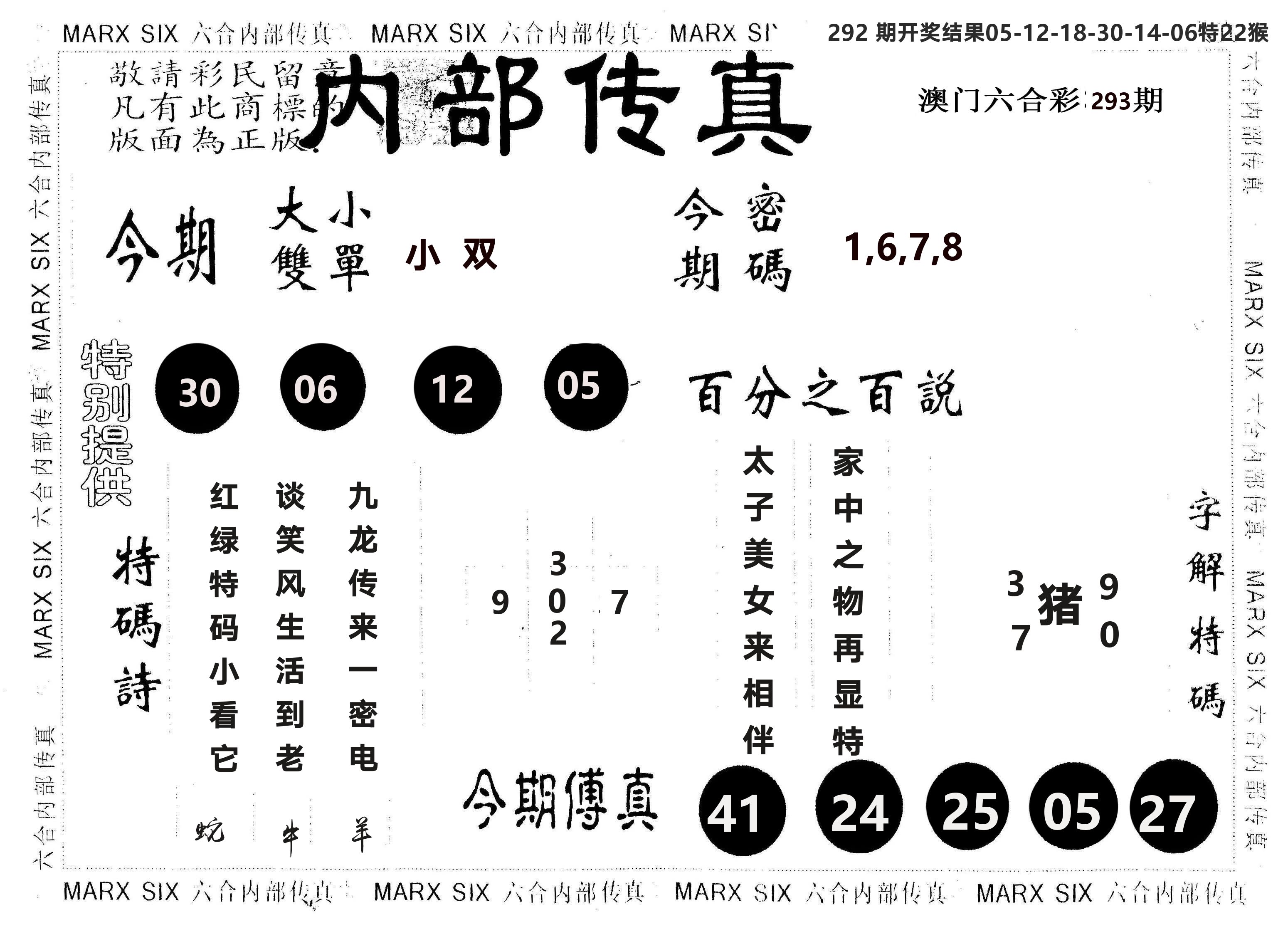 另版内部传真 第293期