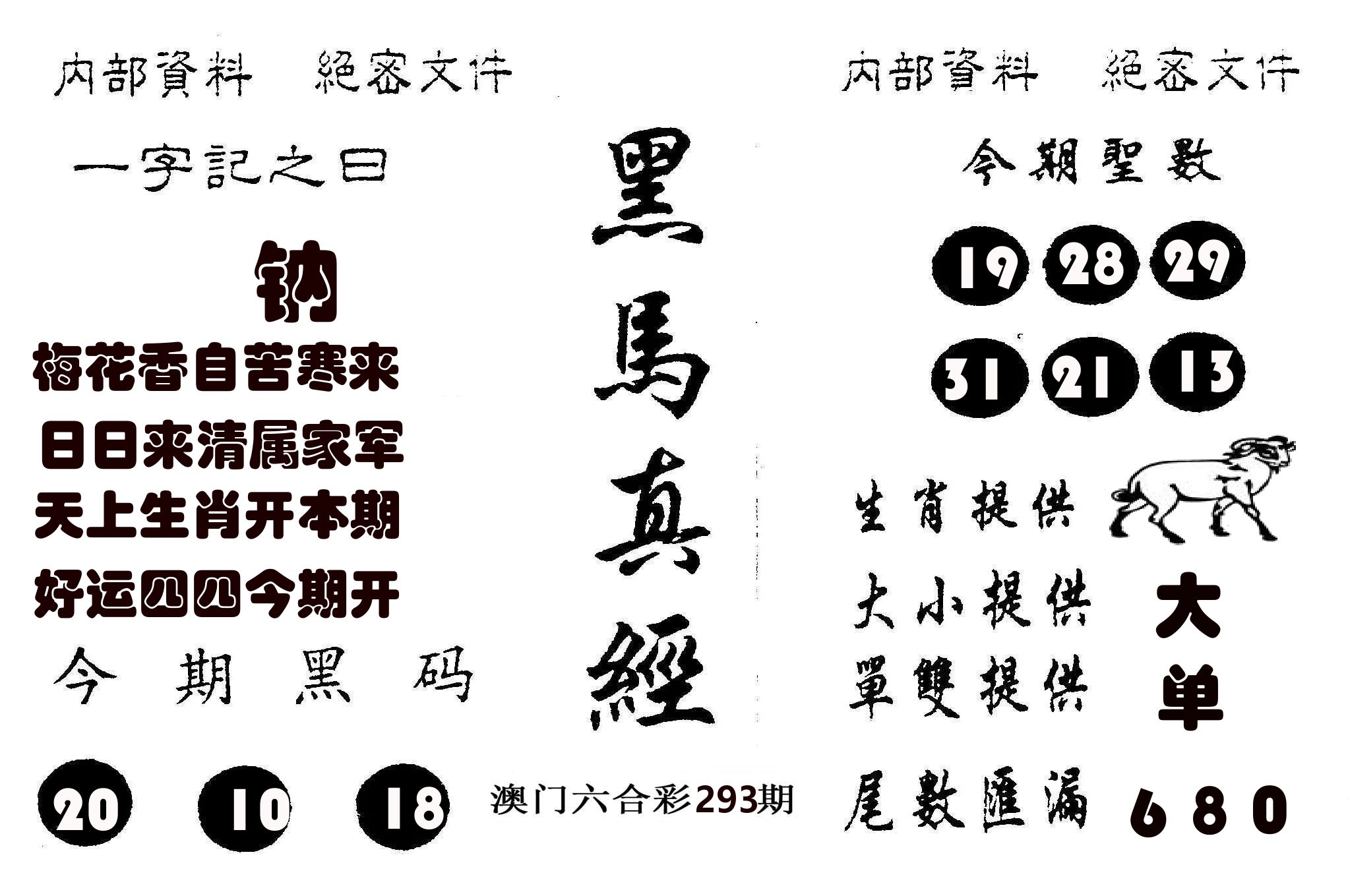 黑马真经 第293期